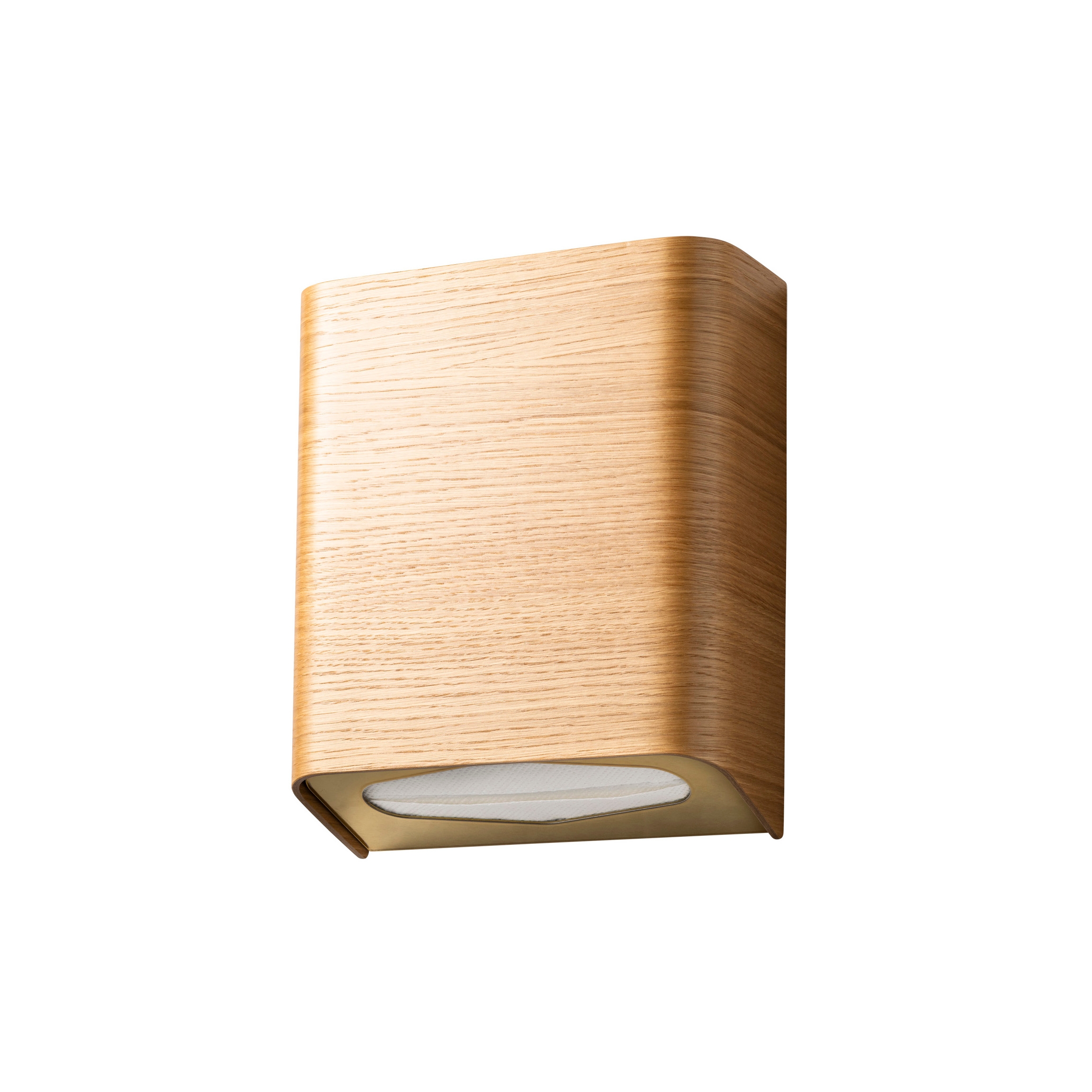 Vertoon produk Ailigas Hand Towel Dispenser – Oak / Brass van vervaardiger Wuoma
