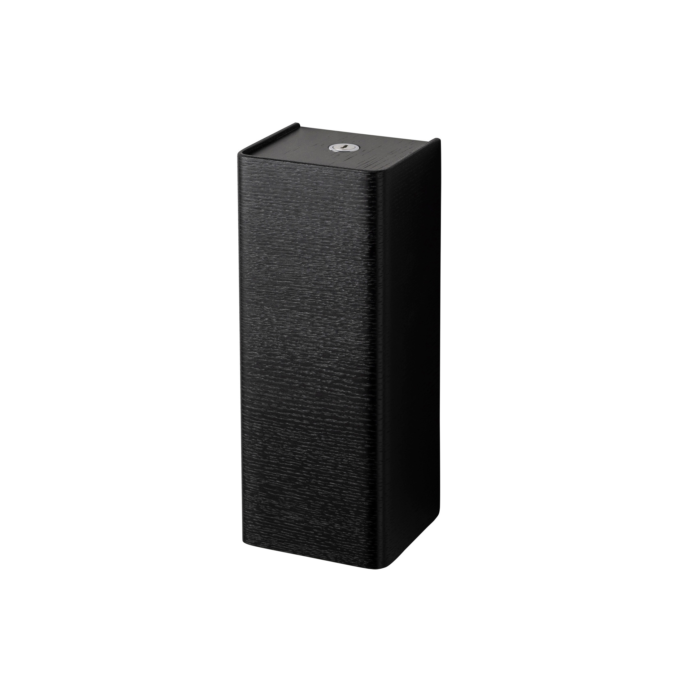 dispenser sapone automatico, da parete – Rovere nero / Acciaio nero