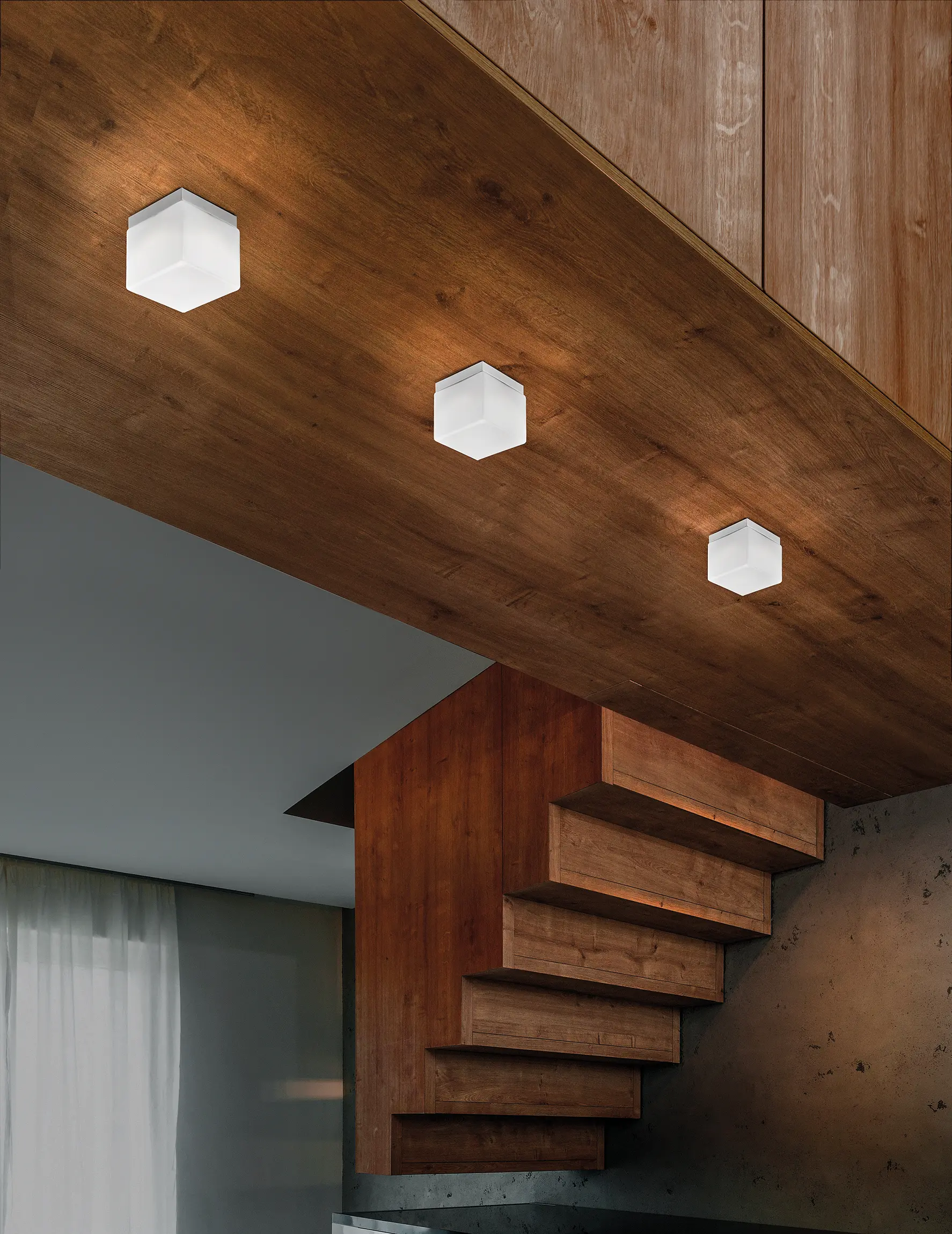 Zafferano - Dado wall-ceiling lamp