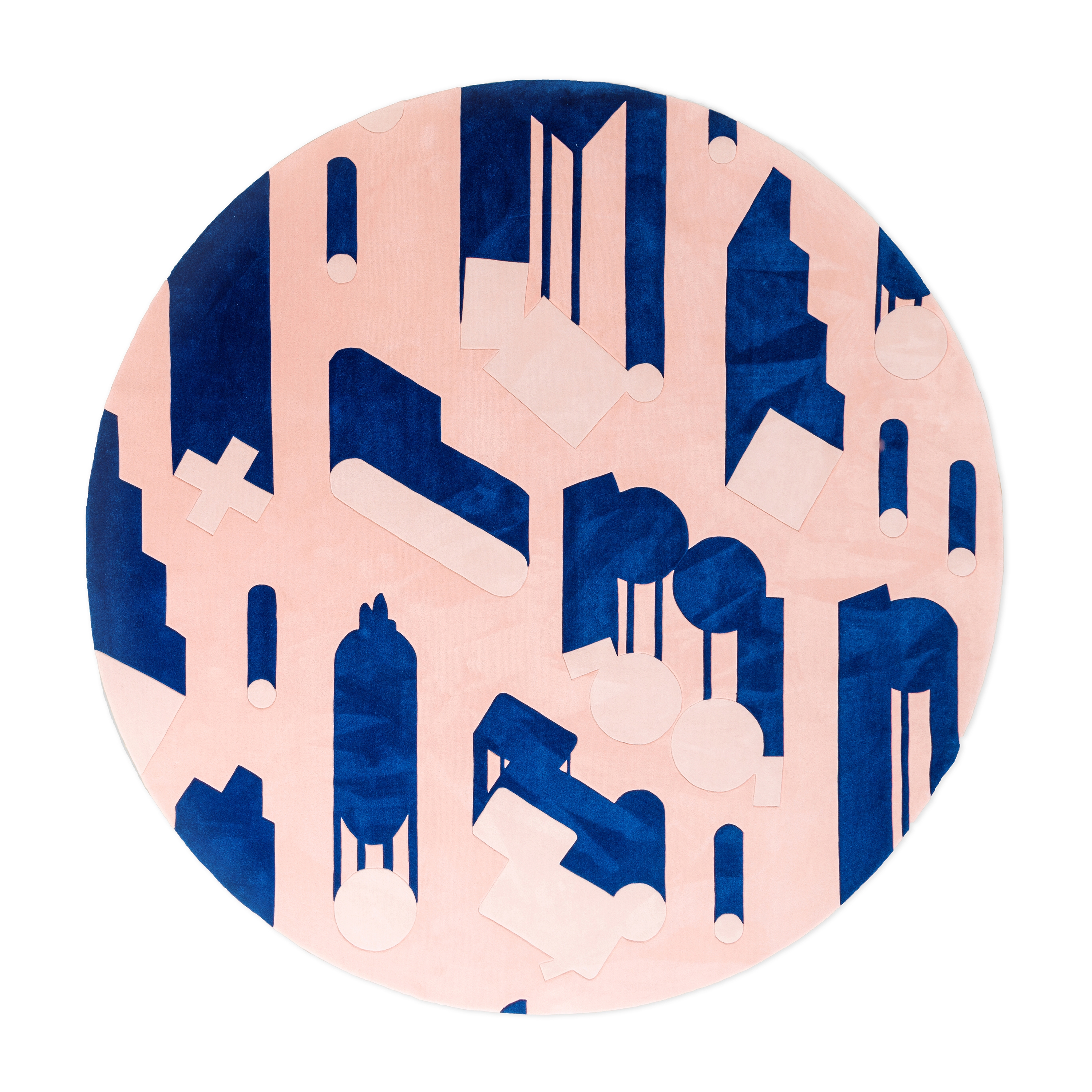 Vertoon produk Shadows Of Things We Wish We Had | Circle van vervaardiger Urban Fabric Rugs