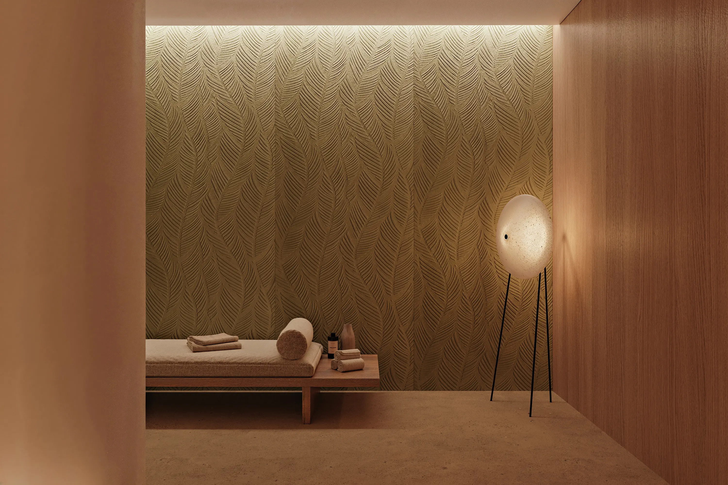 Wall Rapture - Structure Granite stone herringbone pattern fino