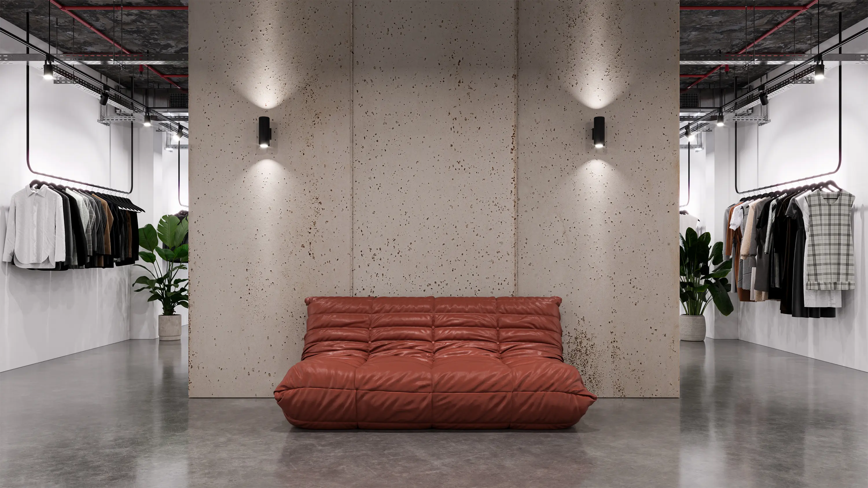 Wall Rapture - Rust Concrete