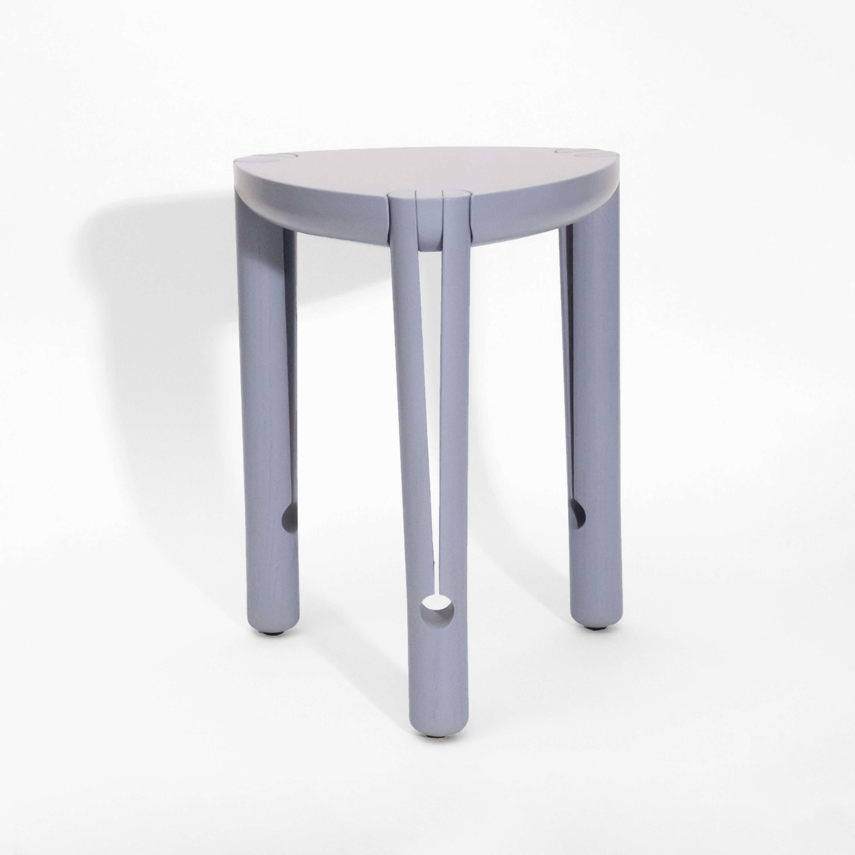 Chopstick Stool Blue-Grey