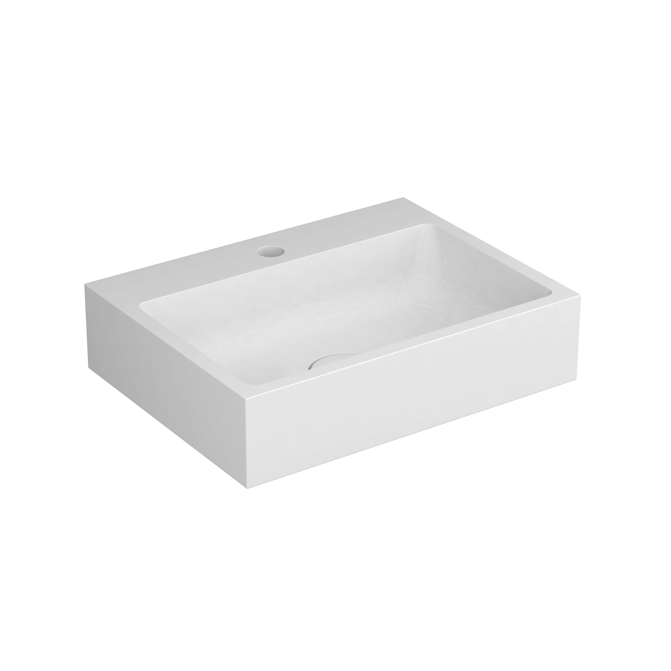 Display product Hand basin white 50 x 38cm solid surface white from manufacturer Vigour