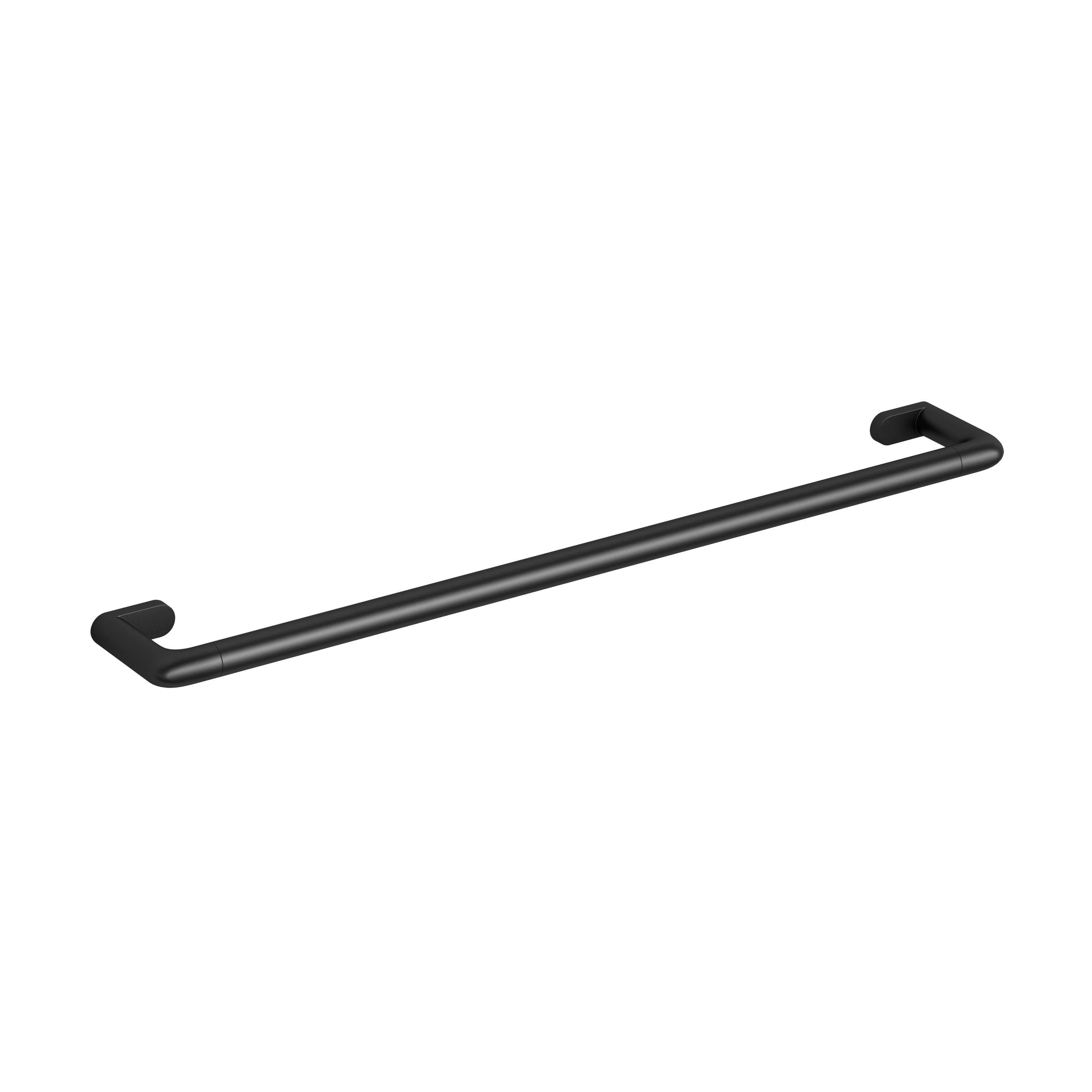 Bath towel rail white matt black