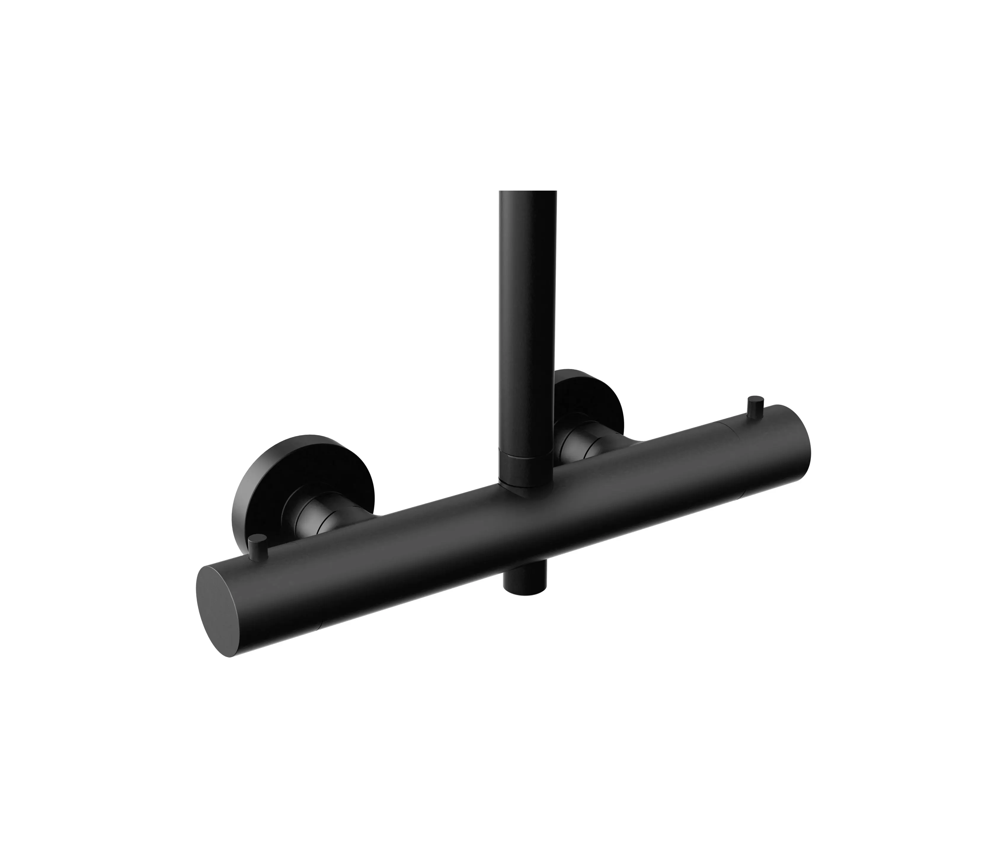 Vigour - Shower system white thermostat SAFE-TEC matt black