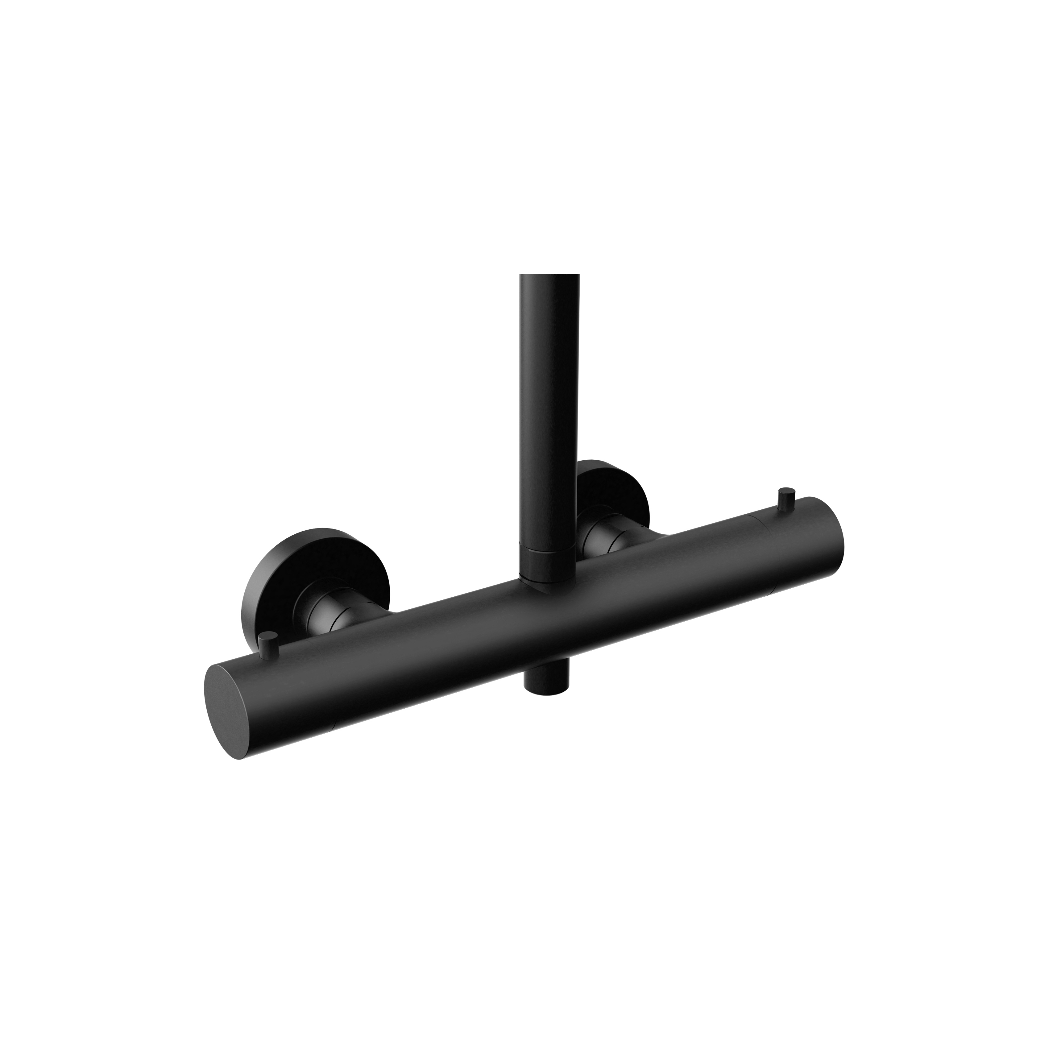 Shower system white thermostat SAFE-TEC matt black