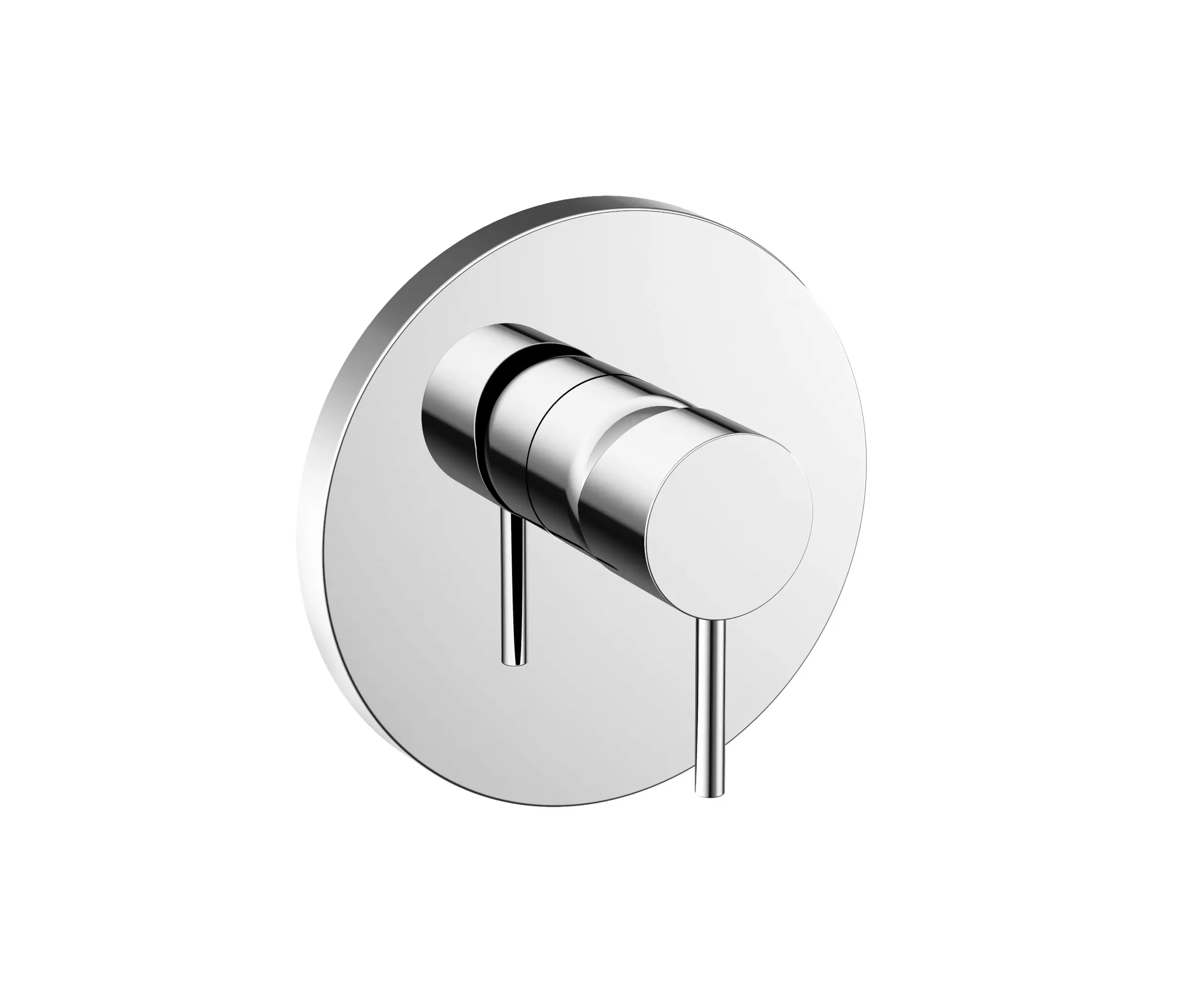 Vigour - Colour set shower mixer white chrome-plated for FMI