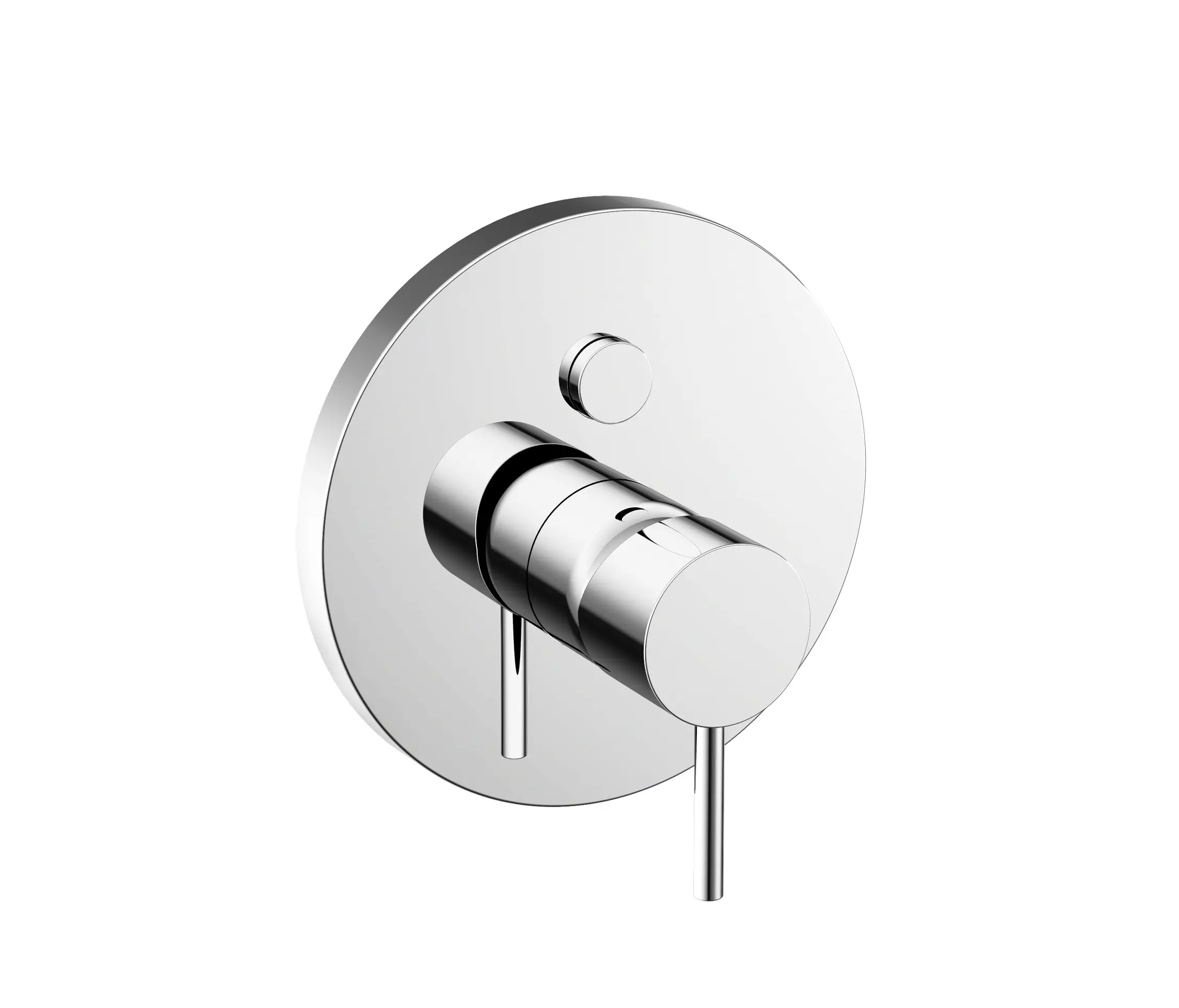 Vigour - Colour set bath mixer white Chrome-plated for VFMI