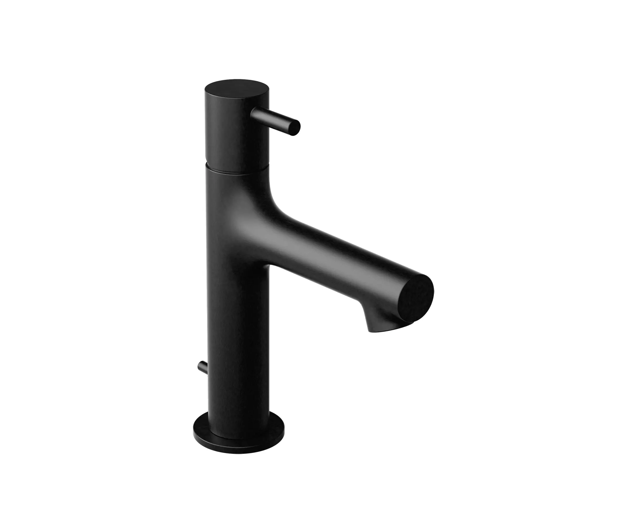 Vigour - Single-lever basin mixer white Piccolo without drain set matt black