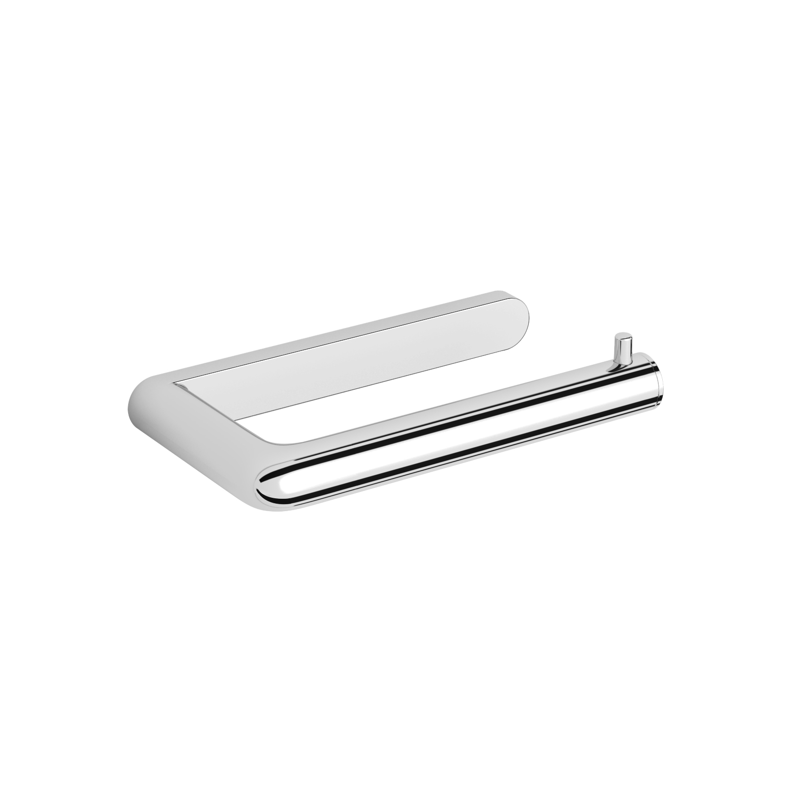 Display product Toilet roll holder white without cover chrome-plated from manufacturer Vigour