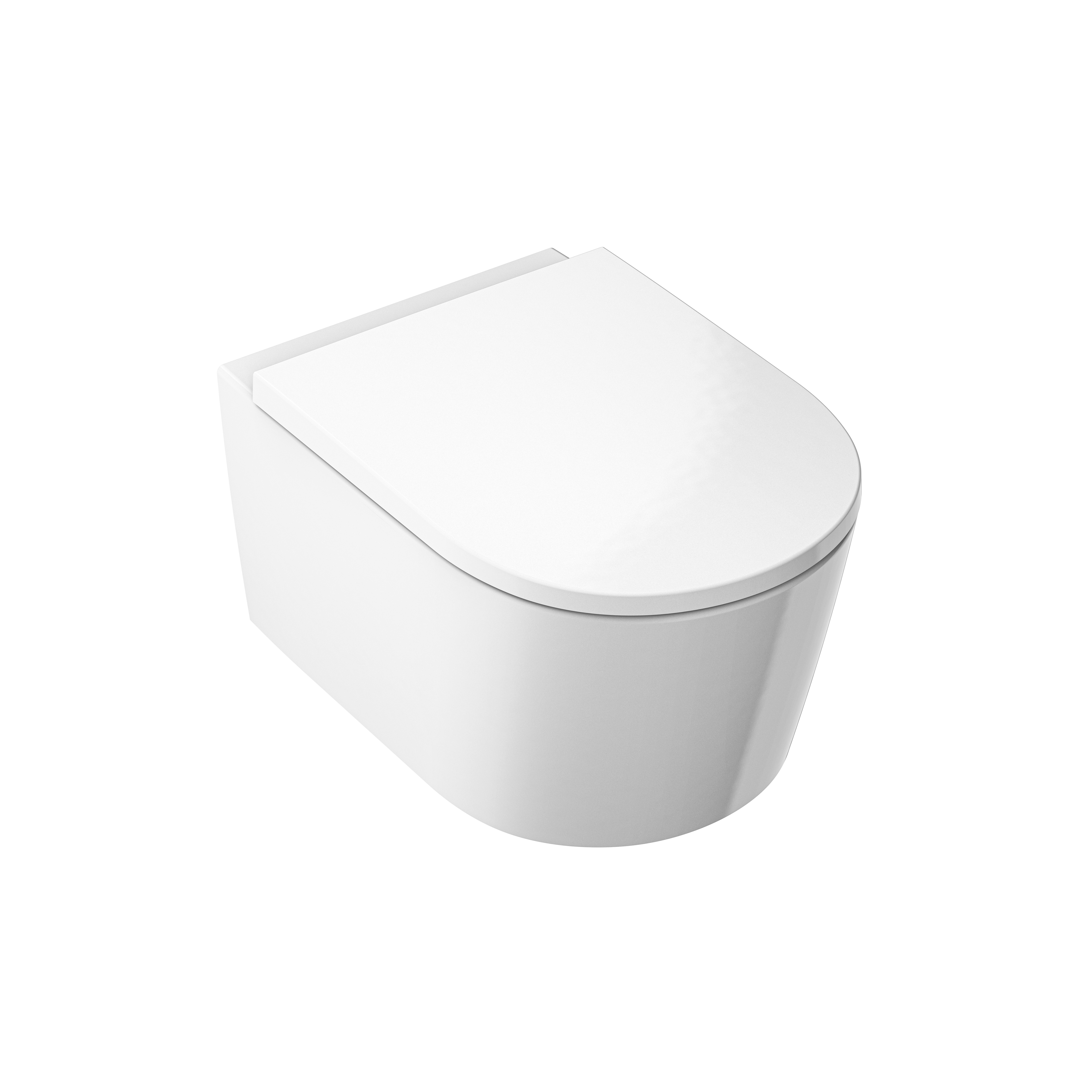 Mostrar el producto White wall-hung toilet set PowerFLUSH rimless with concealed mount, toilet seat with soft-closing mechanism white del fabricante Vigour
