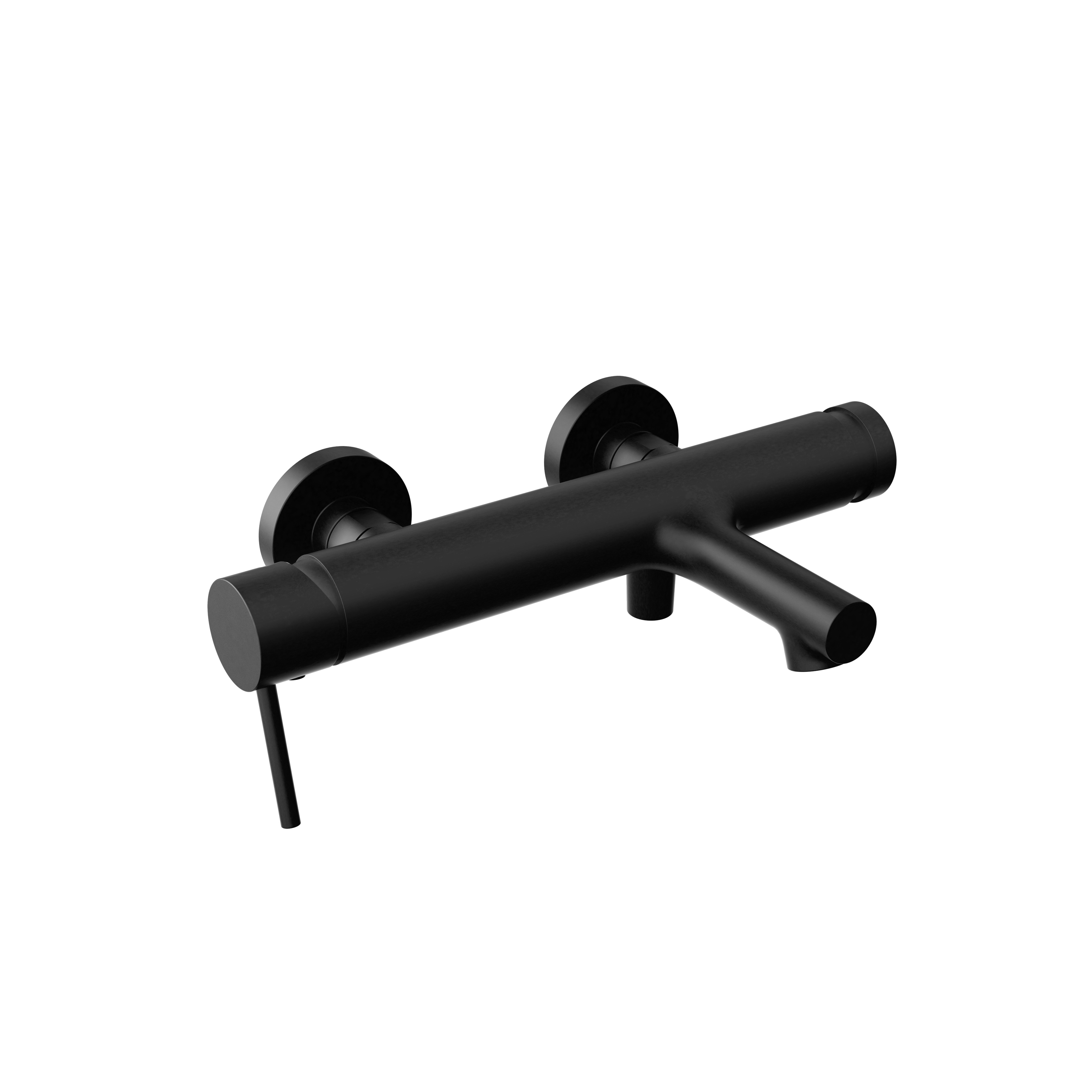 Single-lever SM bath mixer without shower set matt black