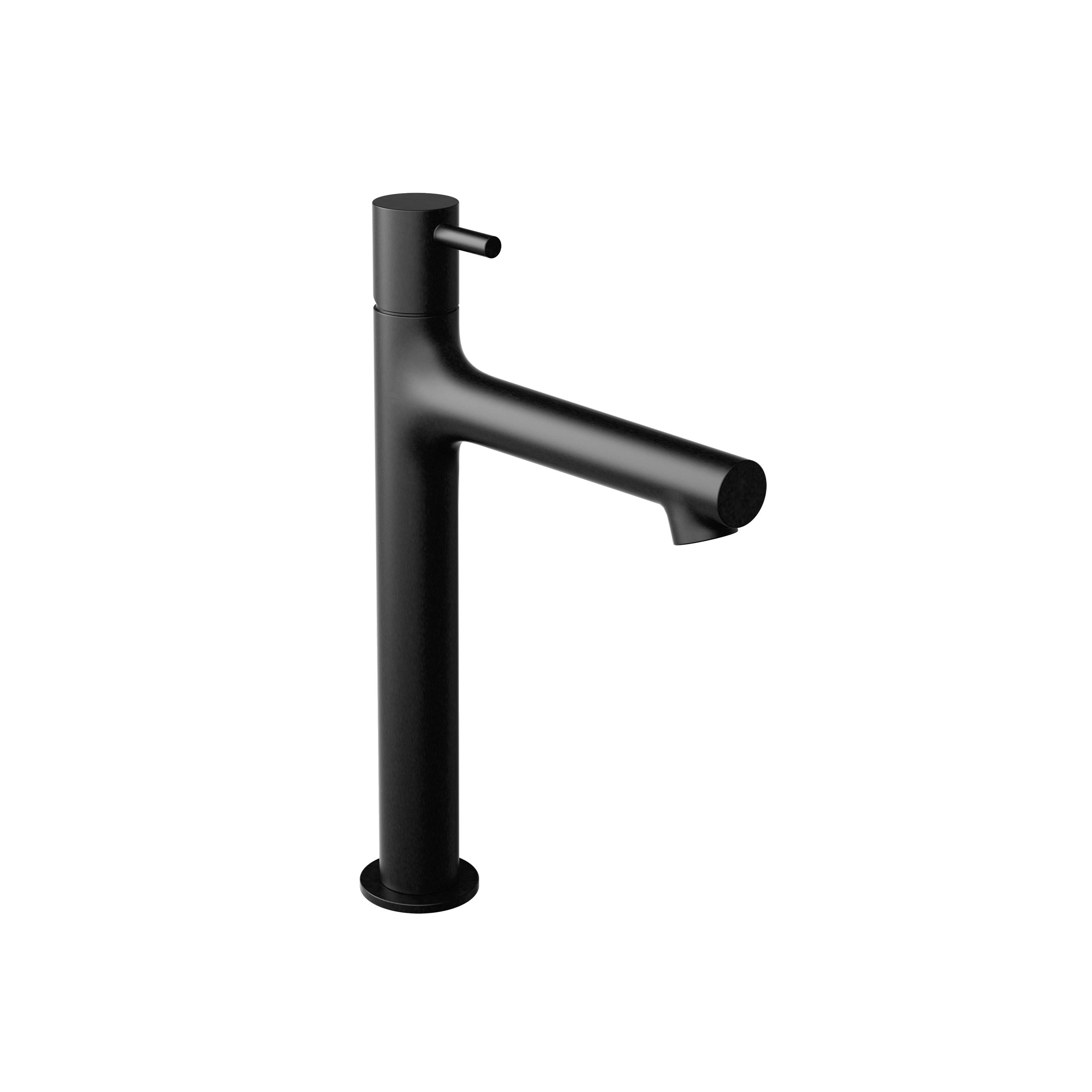 Single-lever wall mixer white XL without drain set matt black