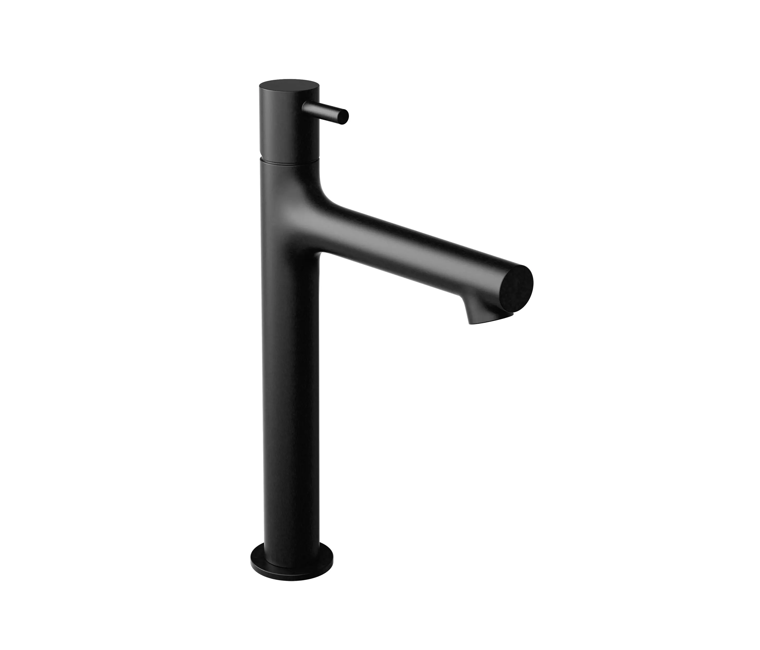 Vigour - Single-lever wall mixer white XL without drain set matt black
