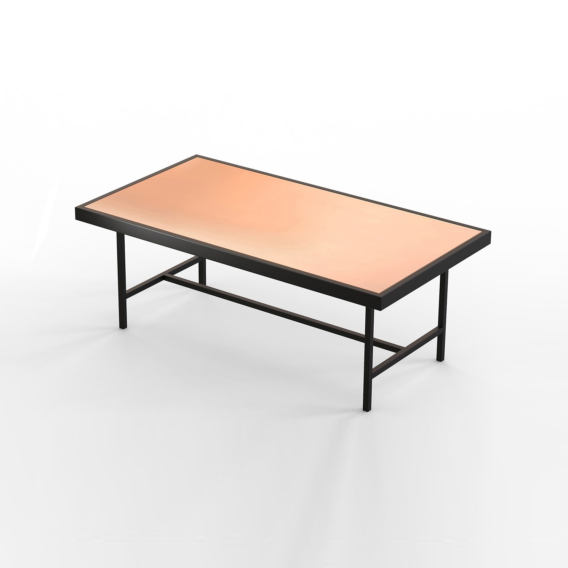 Display product Brera Copper Table - Rectangular from manufacturer AMORETTI BROTHERS