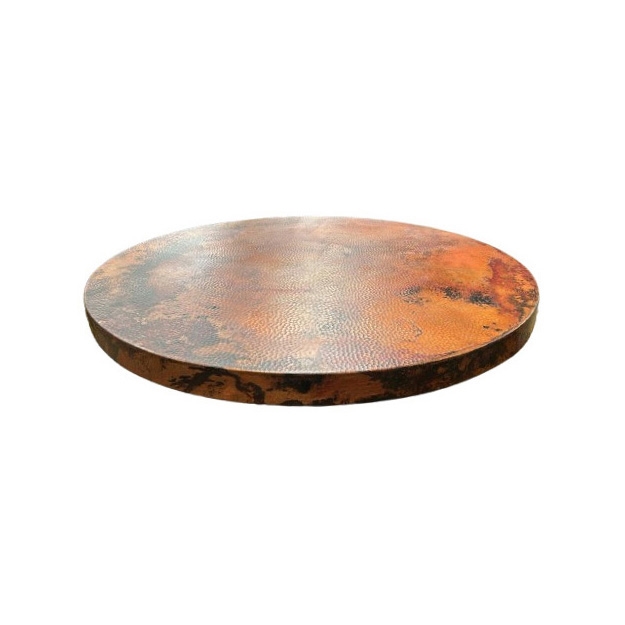 Display product Round Table Top - Handcrafted Hammered Copper from manufacturer AMORETTI BROTHERS