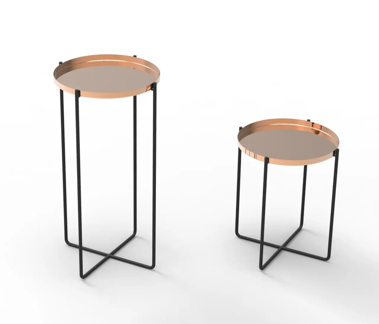 AMORETTI BROTHERS - Side Table - Copper side table