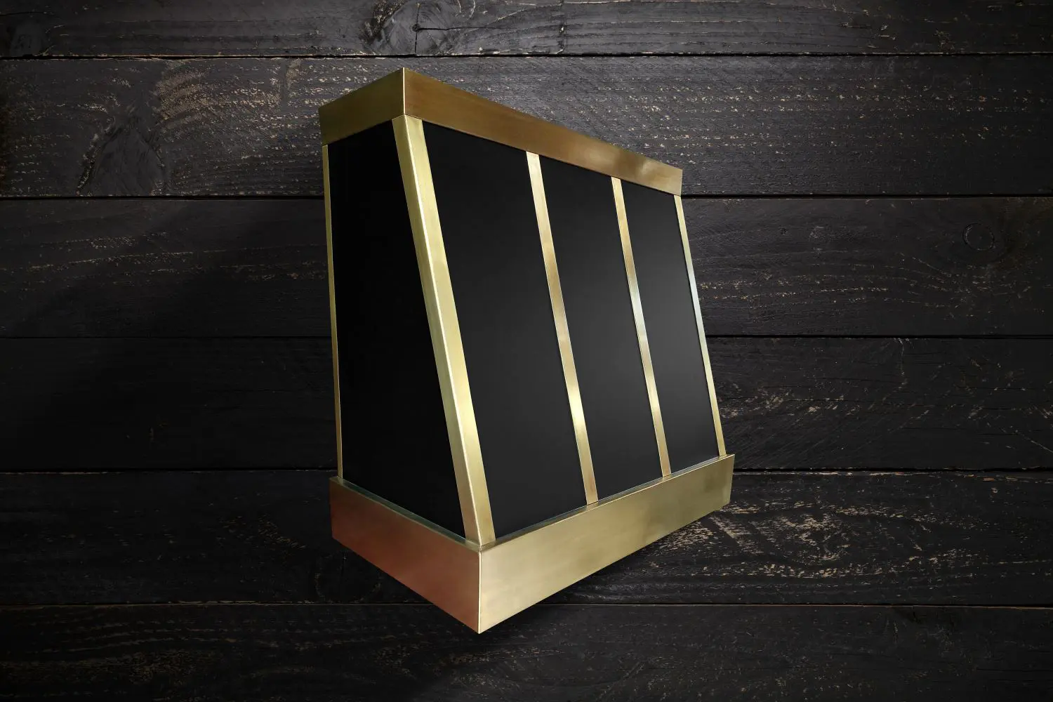 AMORETTI BROTHERS - Black And Brass Range Hood - Helen