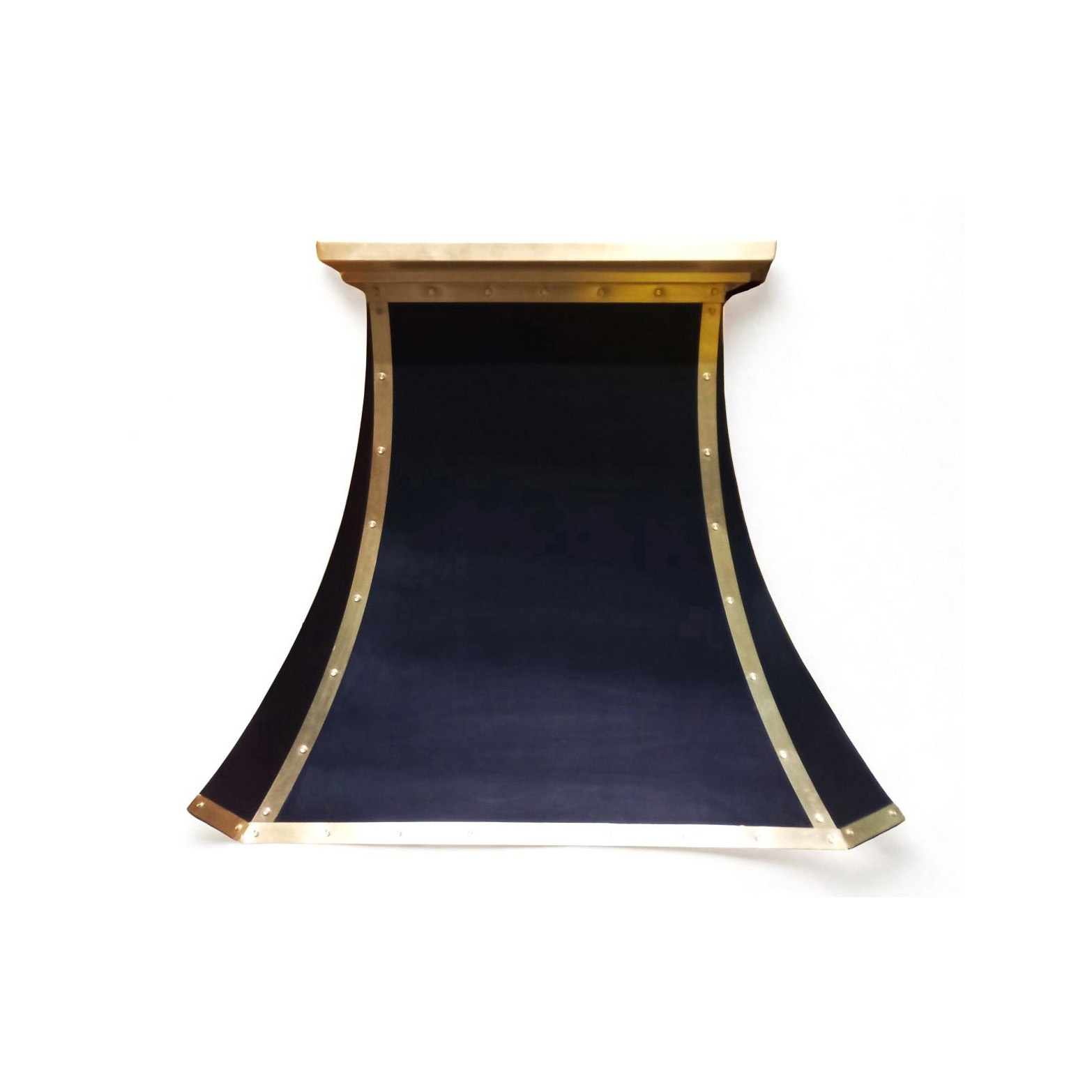 Display product Black And Brass Island Range Hood - Josephine from manufacturer AMORETTI BROTHERS