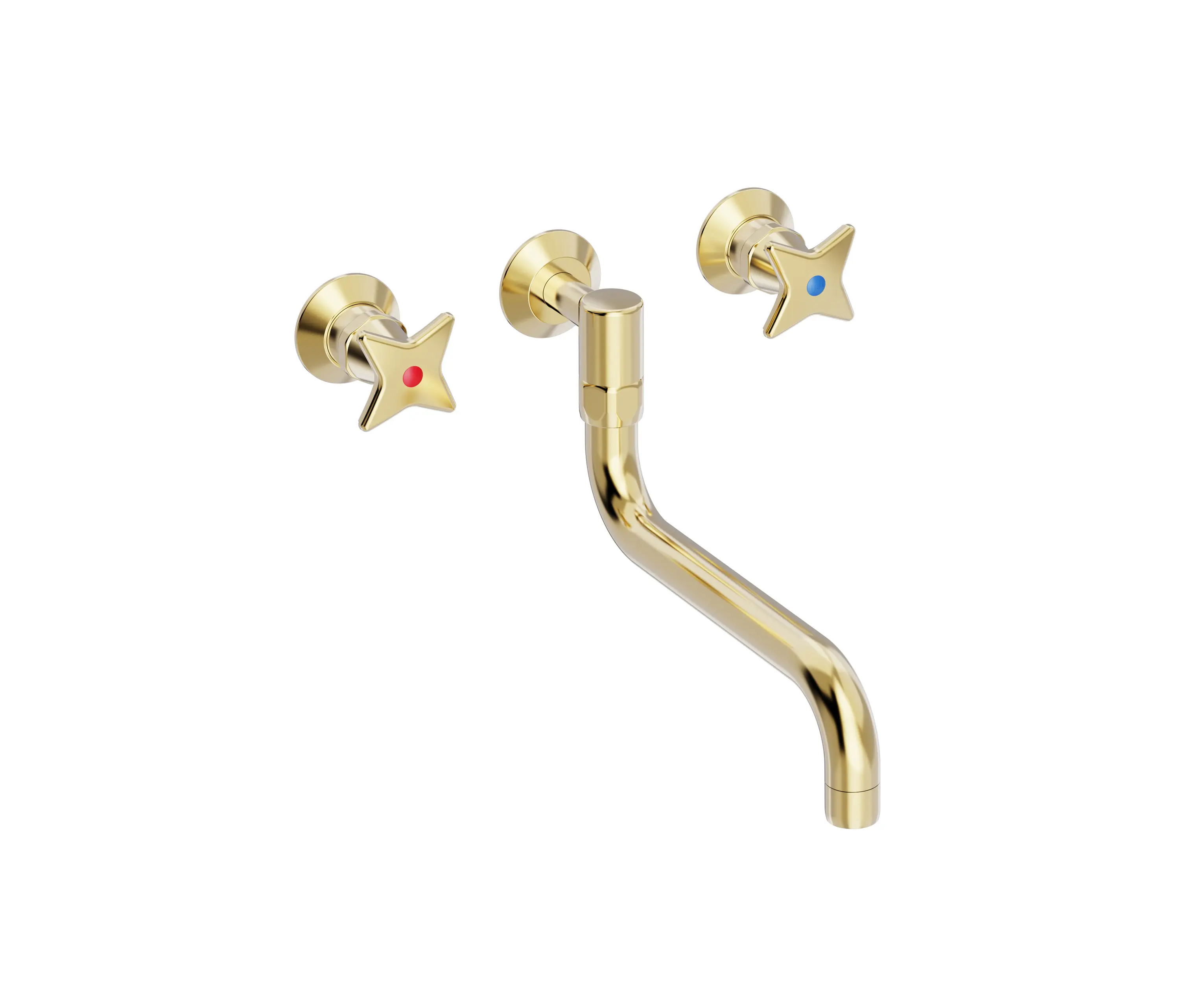 TONI Copenhagen - Cross-handle built-in faucet with swivel spout s200 mm