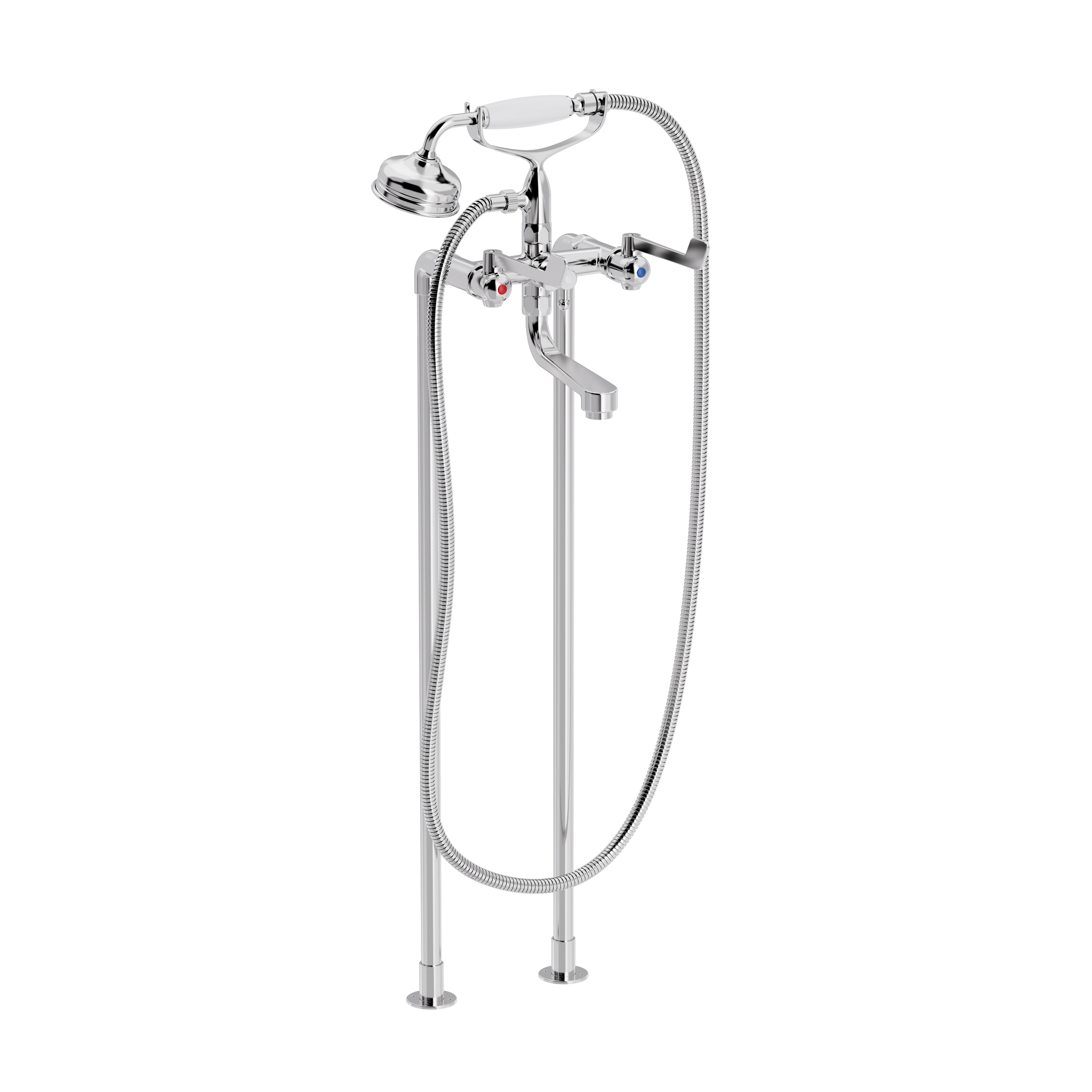 Vertoon produk SP Elbow tub / shower fitting on floor stands van vervaardiger TONI Copenhagen