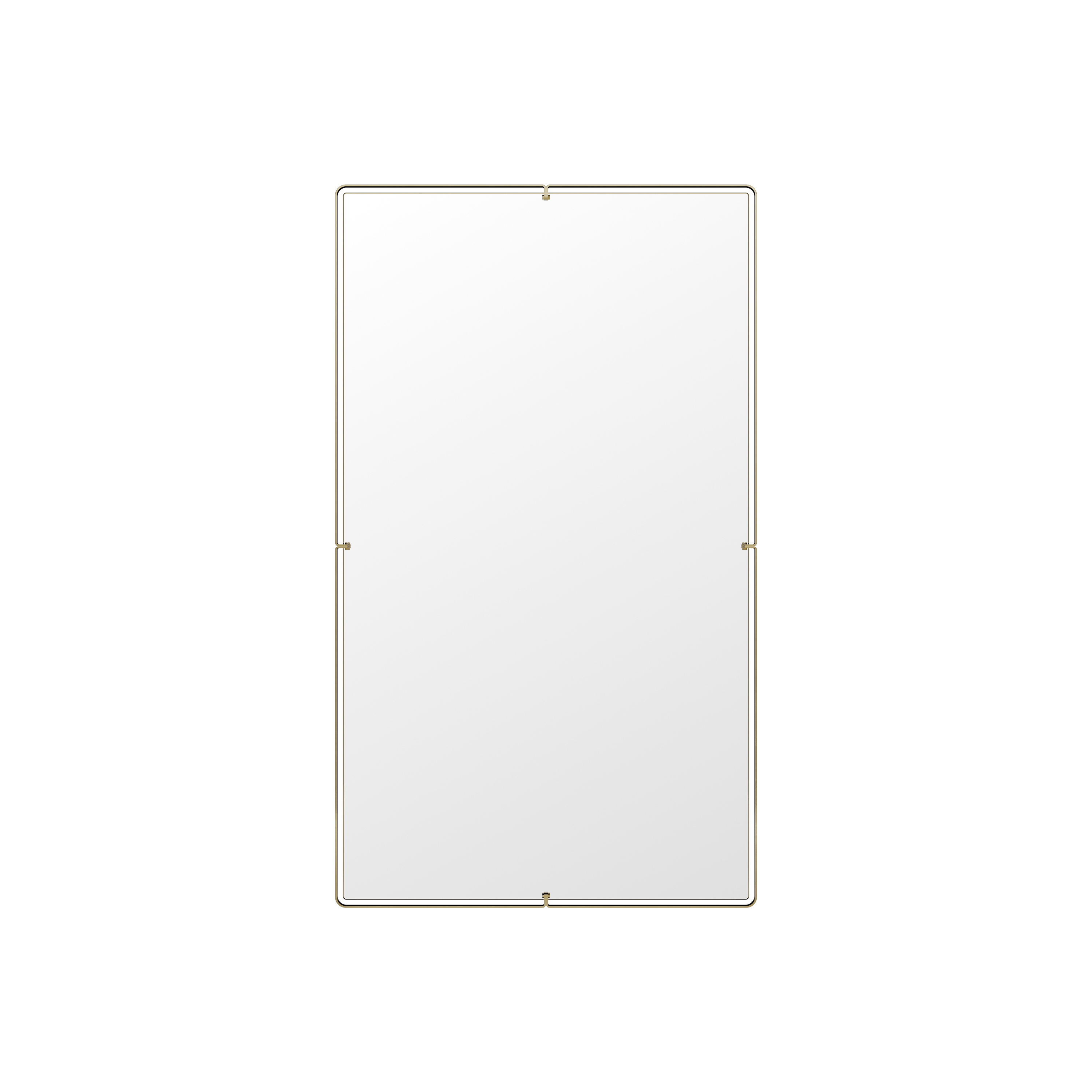 Produkt Rectangular mirror (large) crafted in solid brass des Herstellers TONI Copenhagen anzeigen