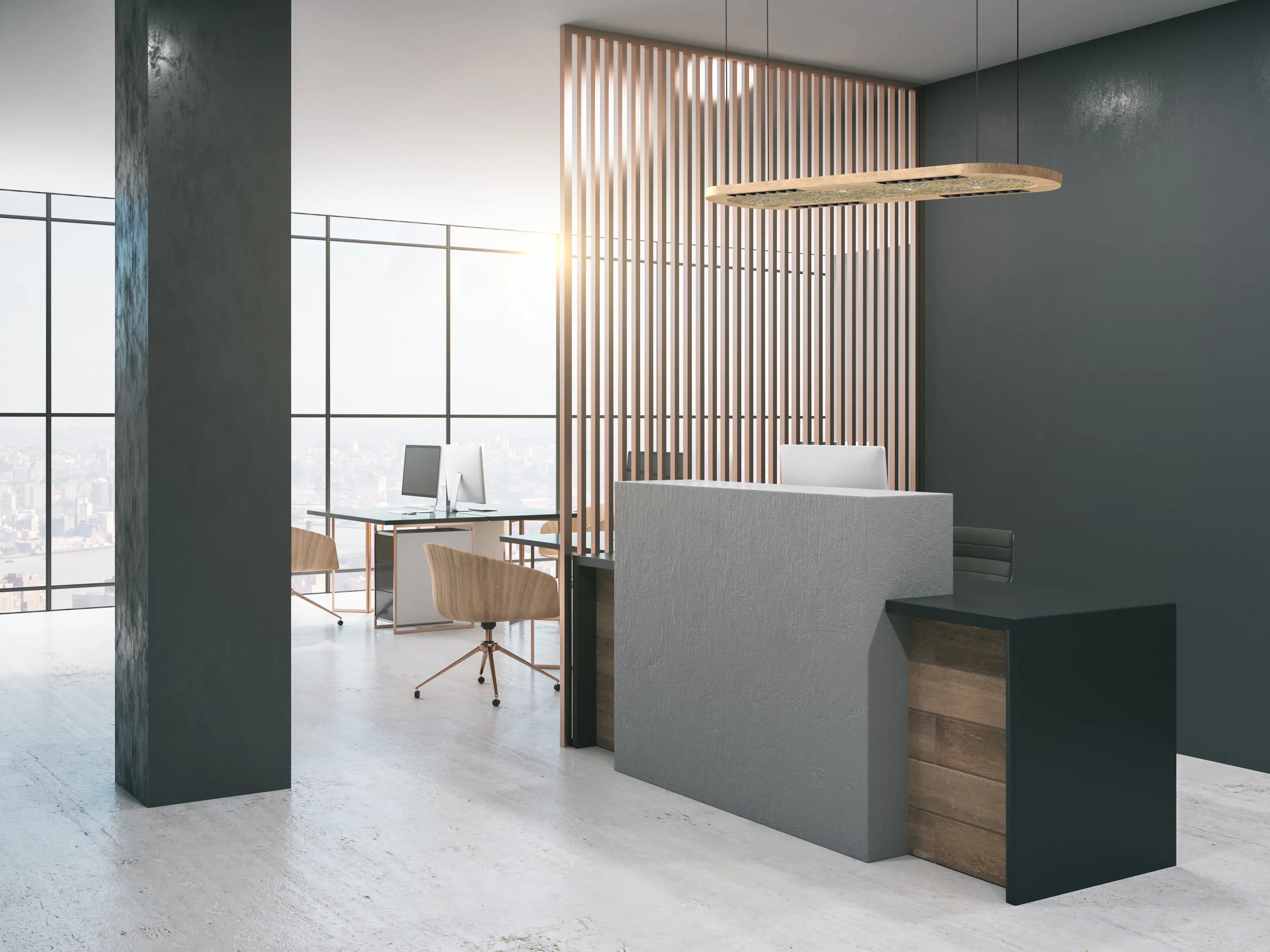 LIGHTGUIDE AG - Wood Linear Twin round LFS