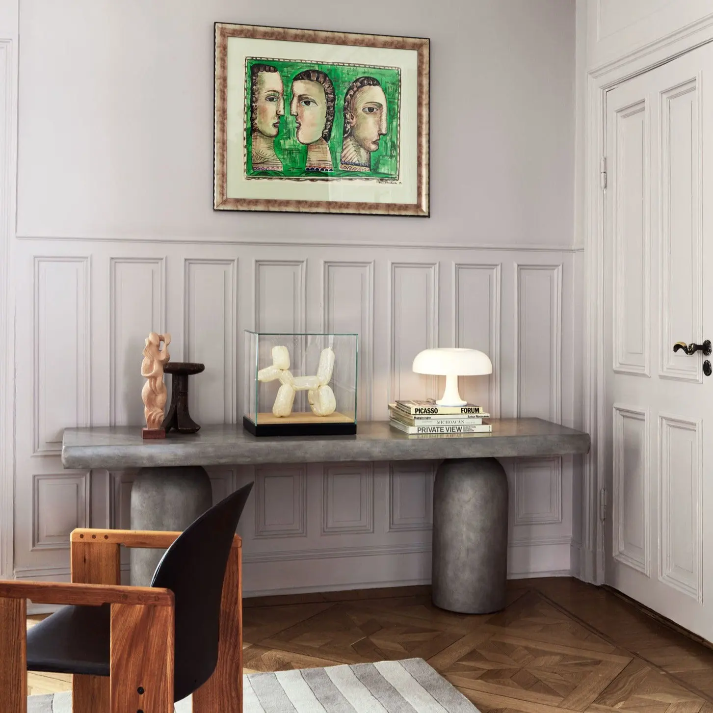 Dusty deco - Console Table Grey