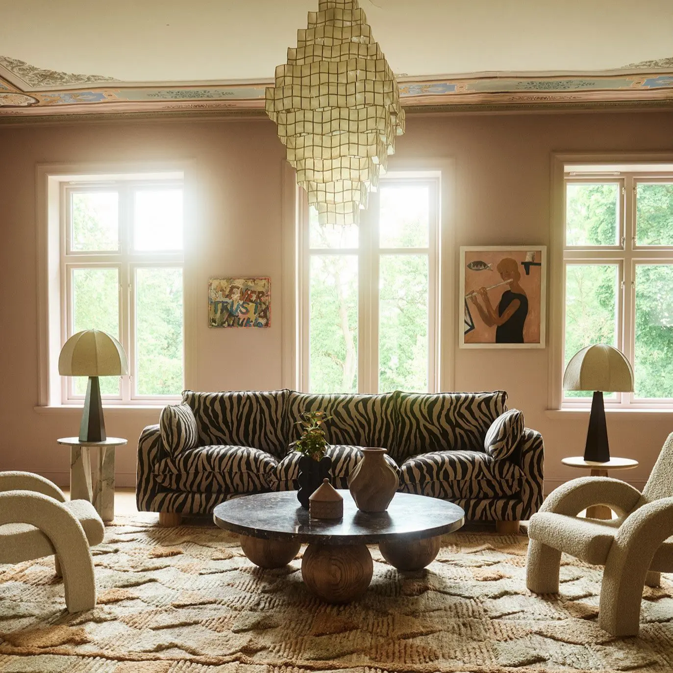 Dusty deco - Swirl Vase Small Grey