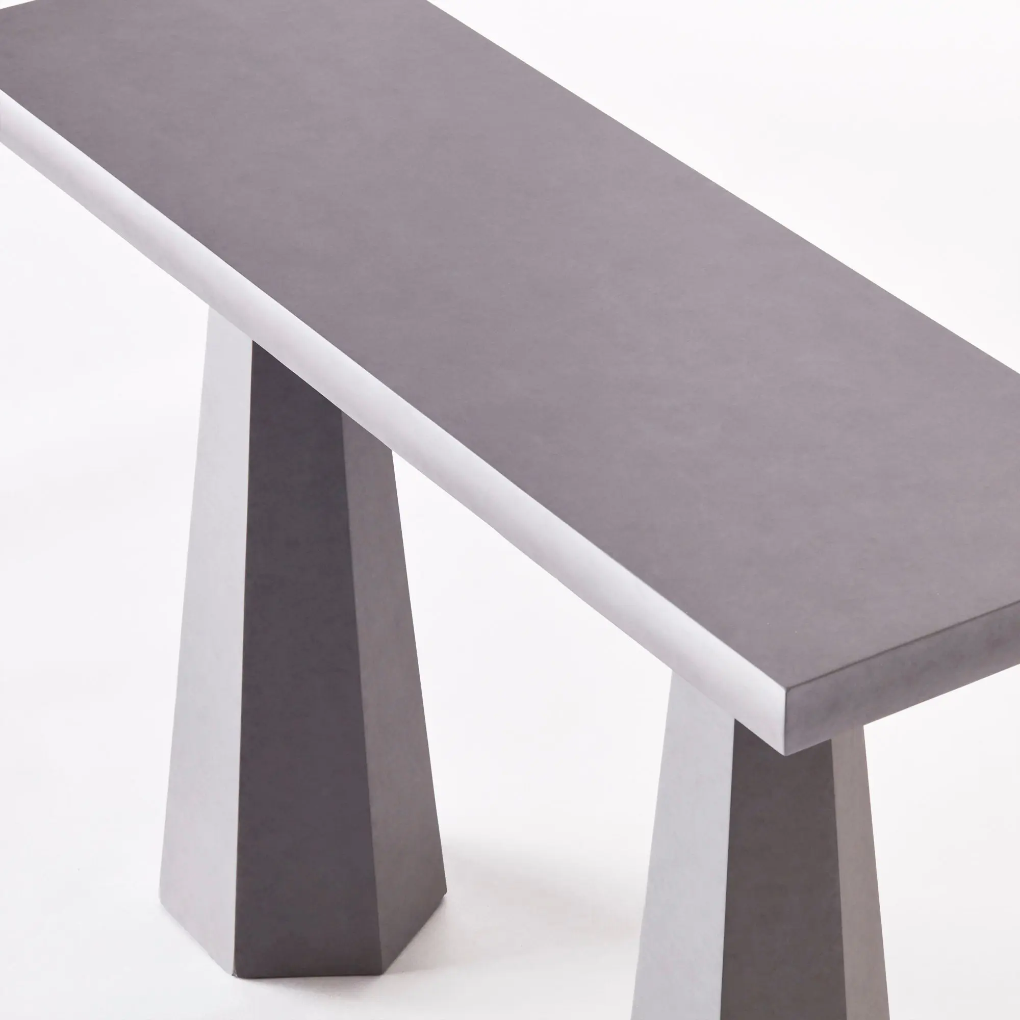Dusty deco - Hexagon Console Table Grey