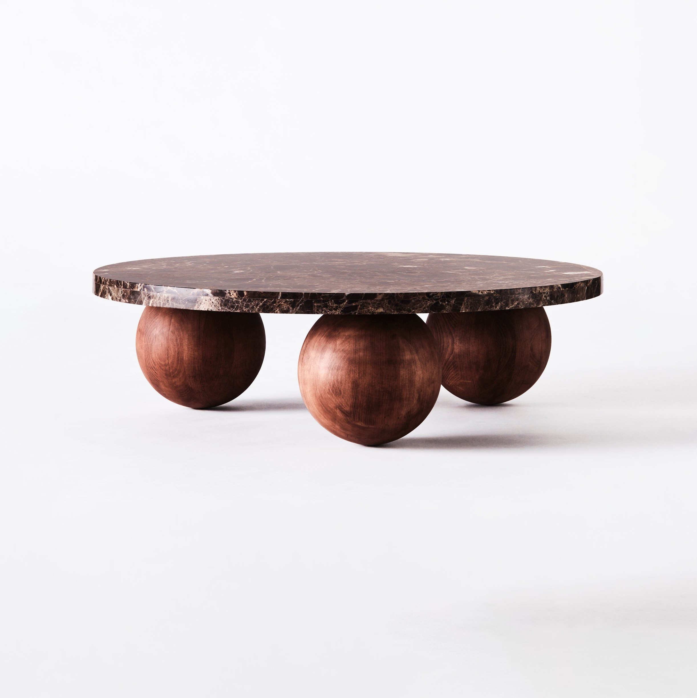 Display product Sphere Round Sofa Table Emperador | Ø 100 cm from manufacturer Dusty deco