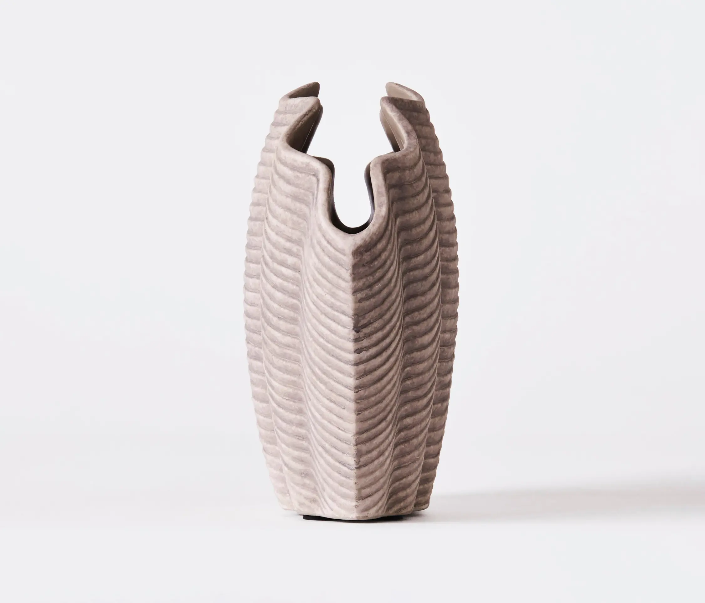 Dusty deco - Concha Vase Grey Large