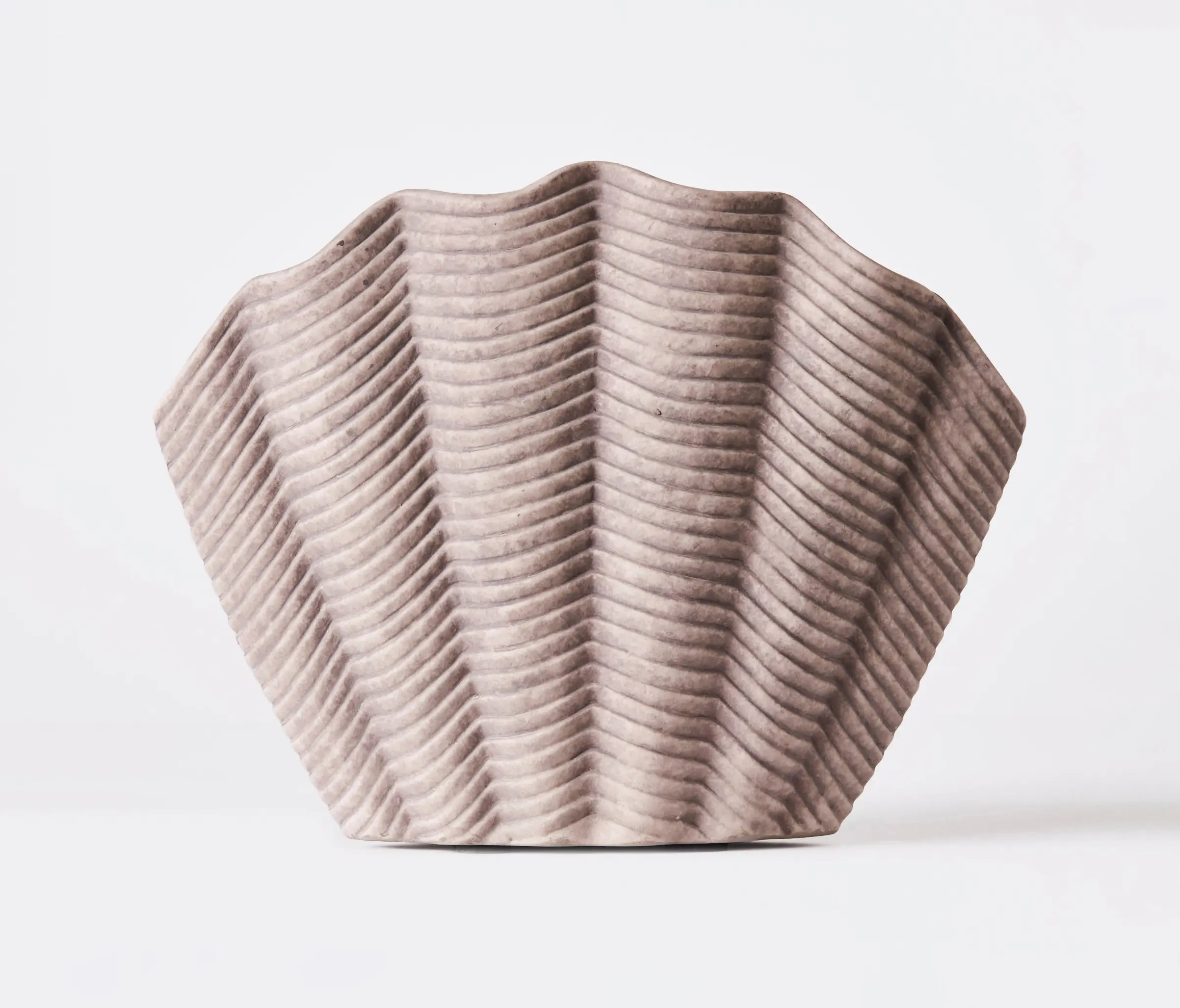 Dusty deco - Concha Vase Grey Large