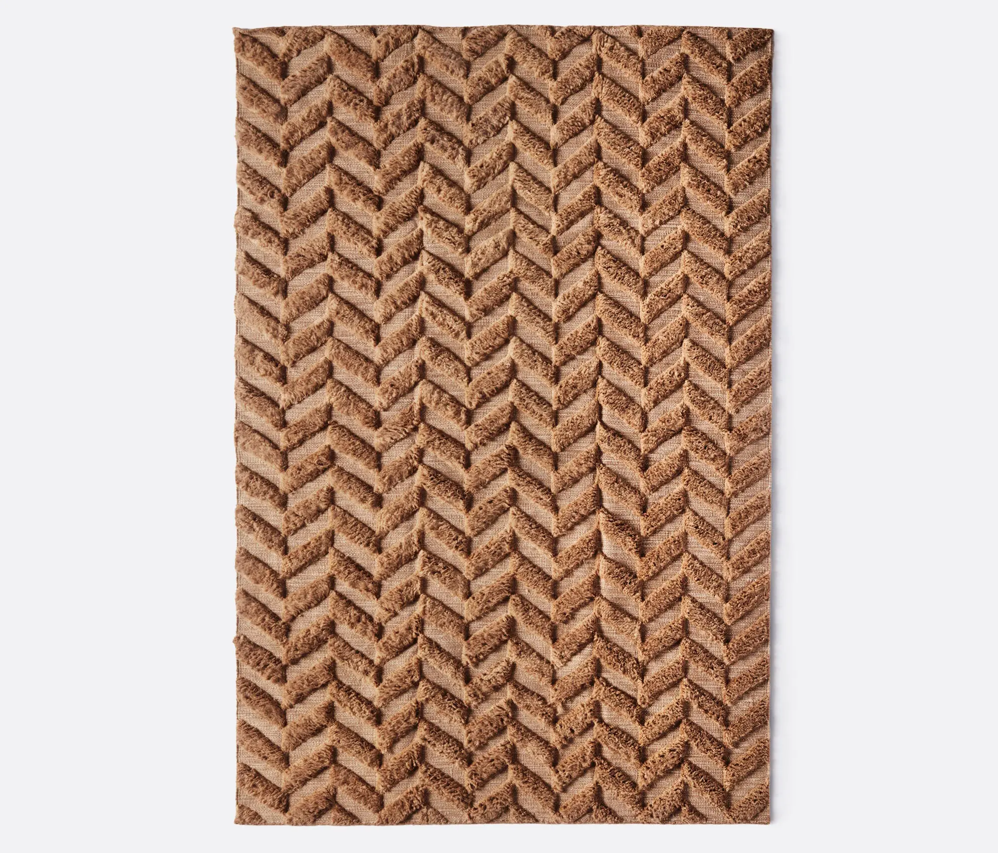 Dusty deco - Herringbone Brown | 200x300cm