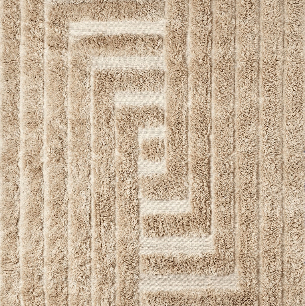 Produkt Shaggy Labyrinth Beige Rug | 200 x 300cm des Herstellers Dusty deco anzeigen
