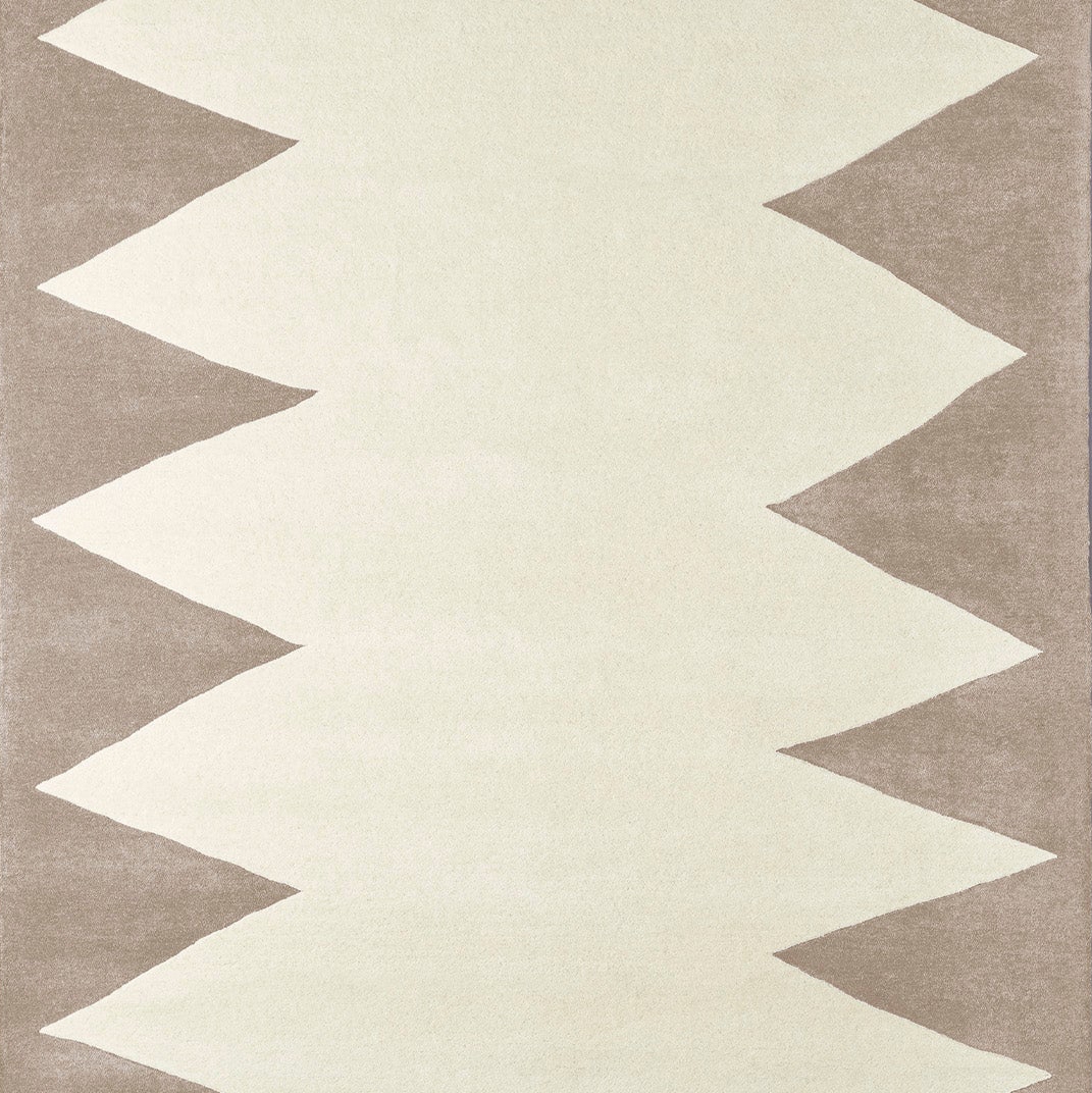 Display product Zig Zag Beige Rug | 200x300cm from manufacturer Dusty deco