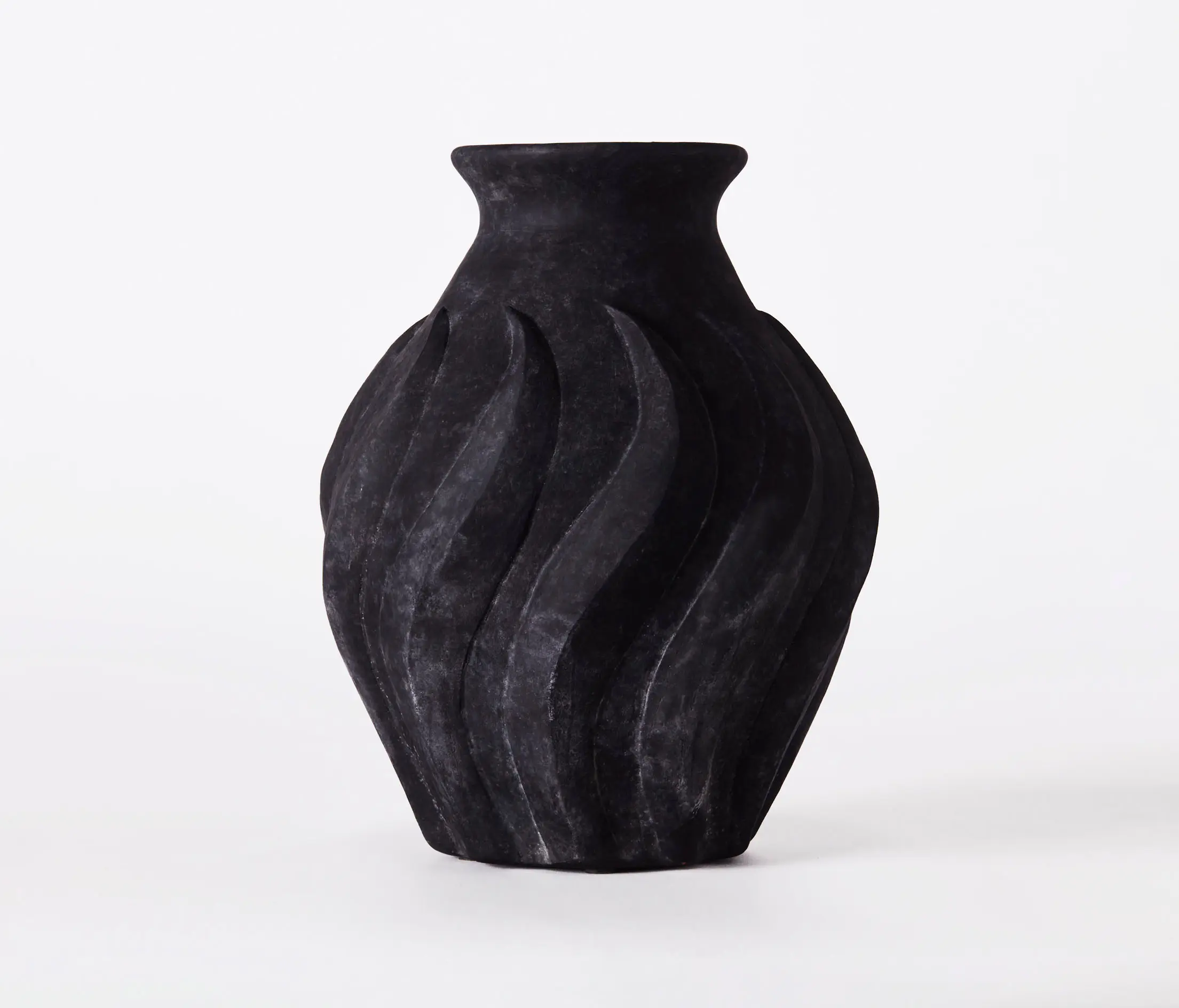 Dusty deco - Swirl Vase Large Black