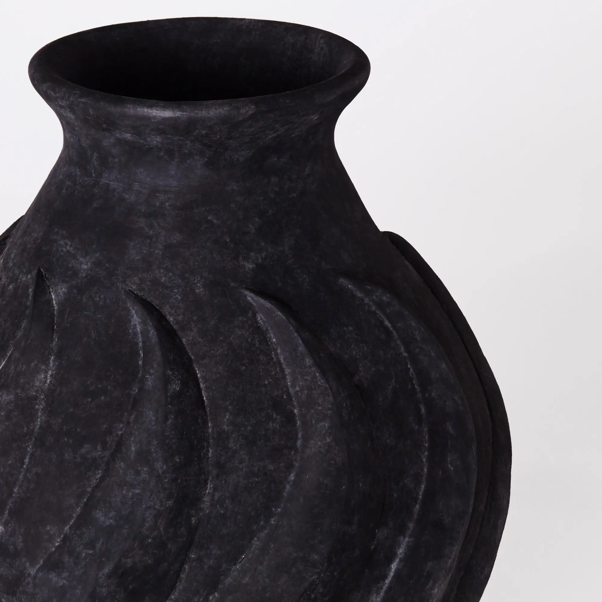 Dusty deco - Swirl Vase Large Black