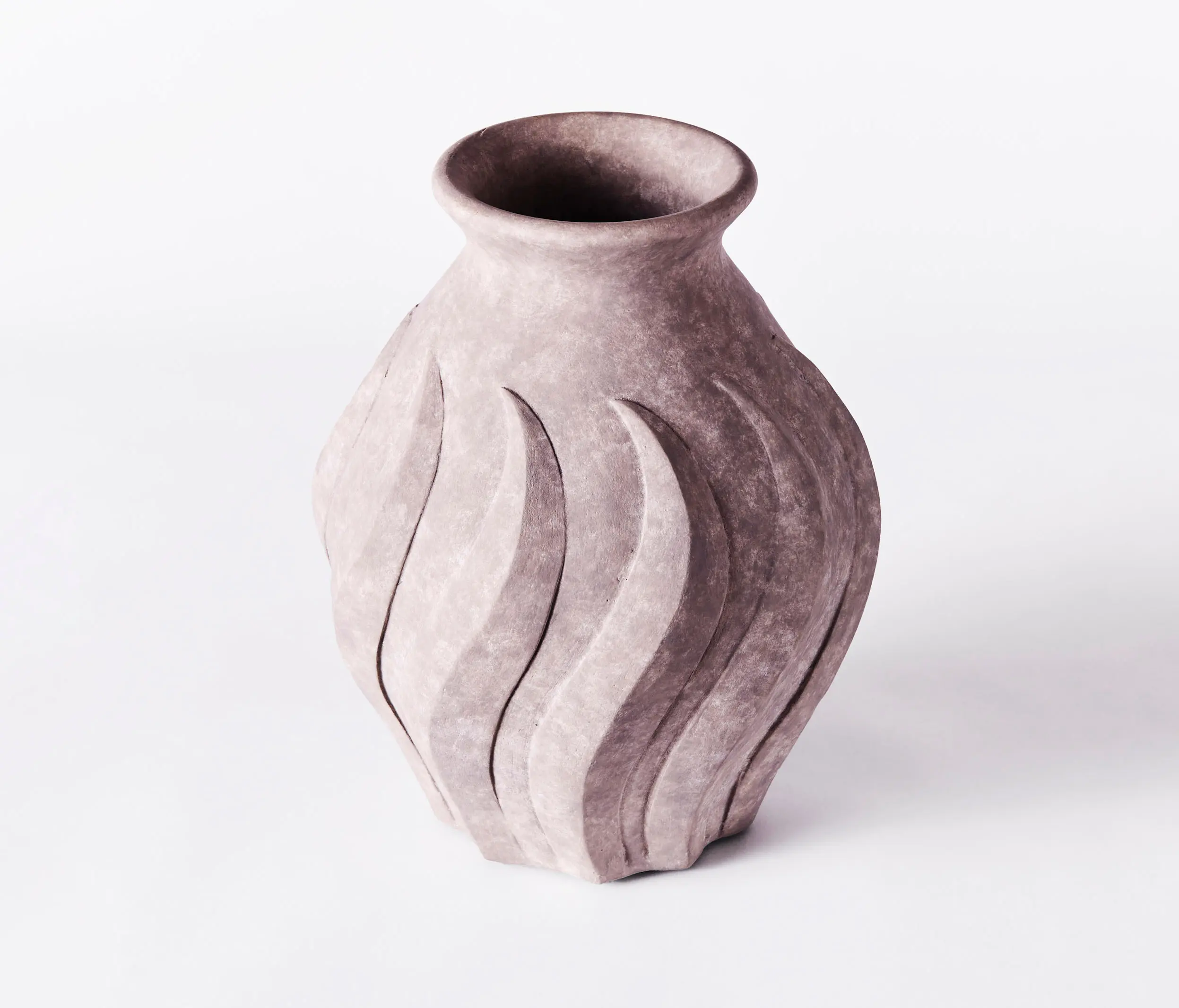 Dusty deco - Swirl Vase Large Grey