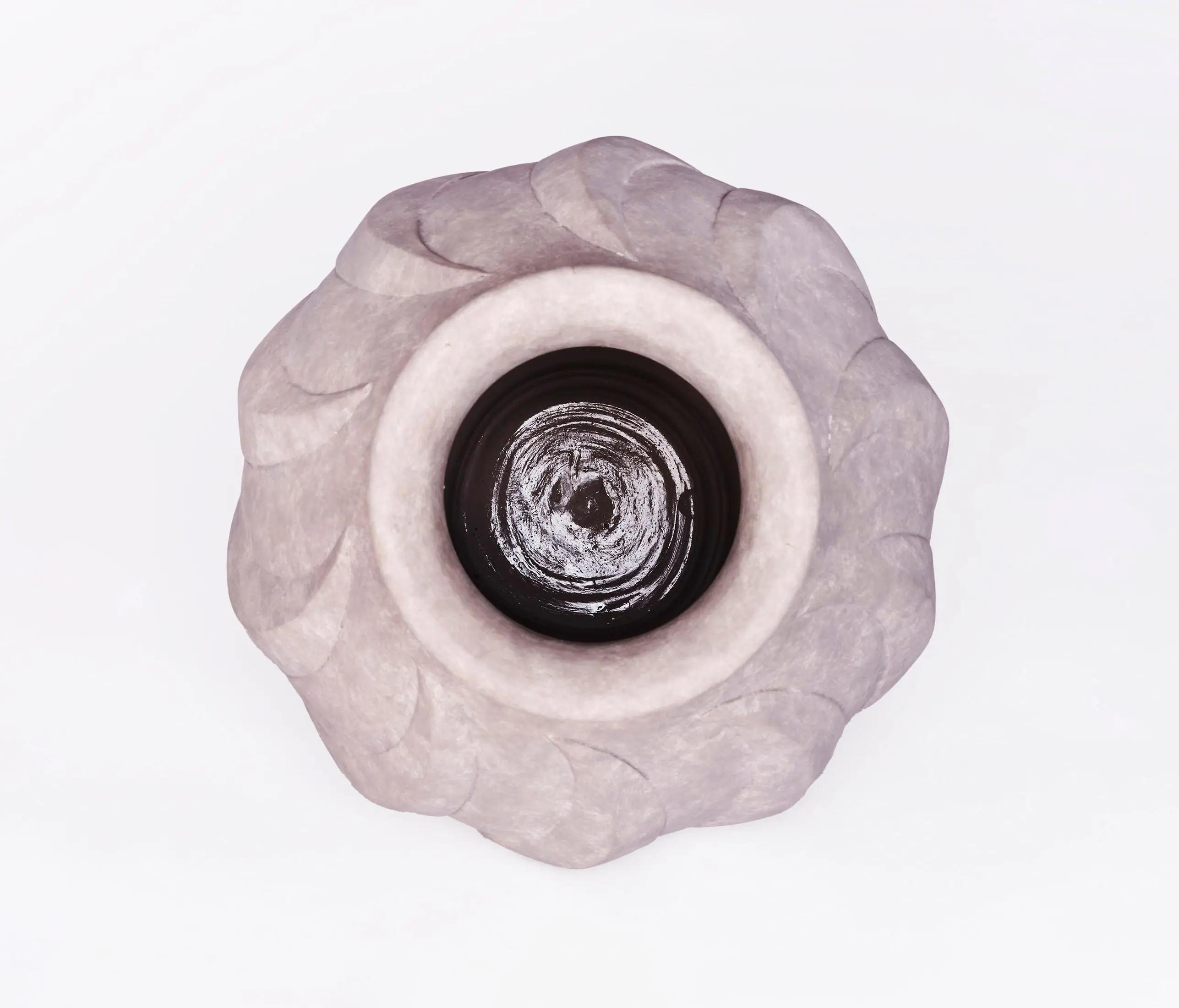 Dusty deco - Swirl Vase Large Grey