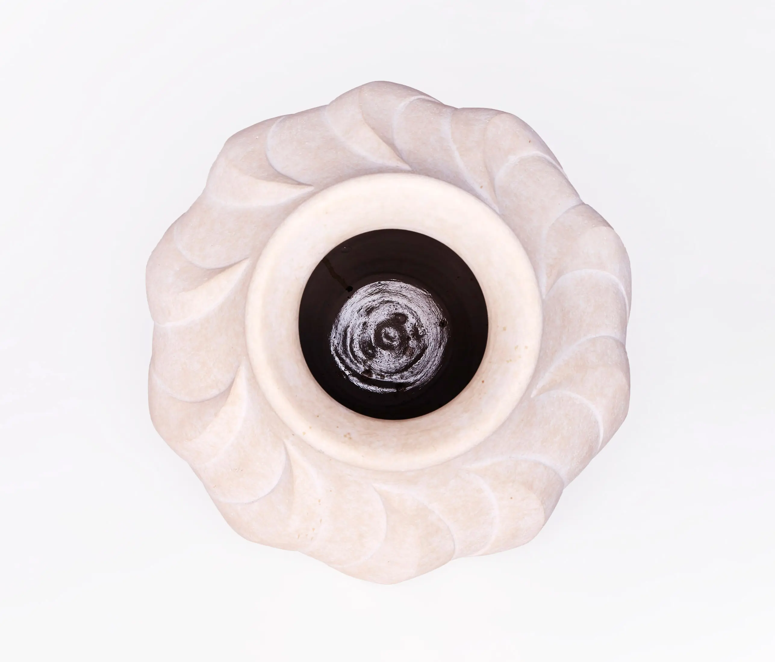 Dusty deco - Swirl Vase Large White