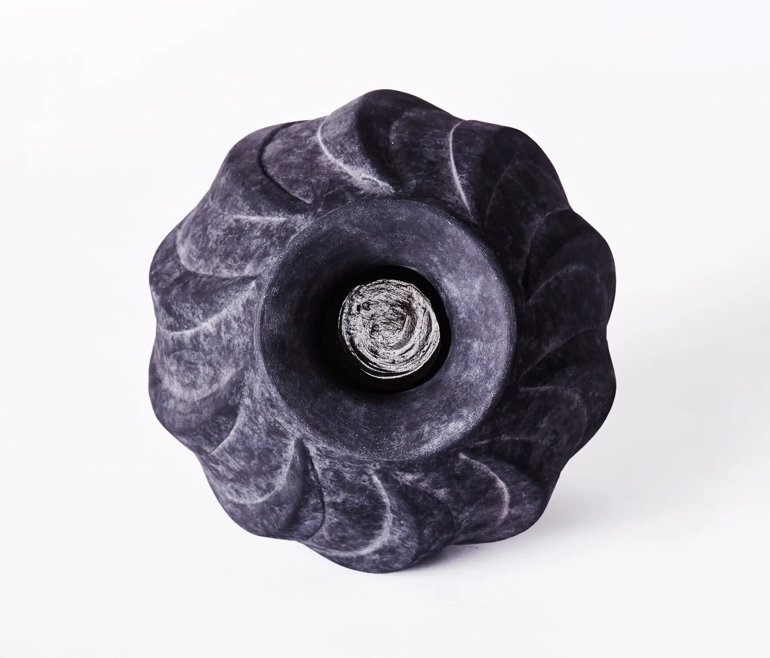 Dusty deco - Swirl Vase Small Black