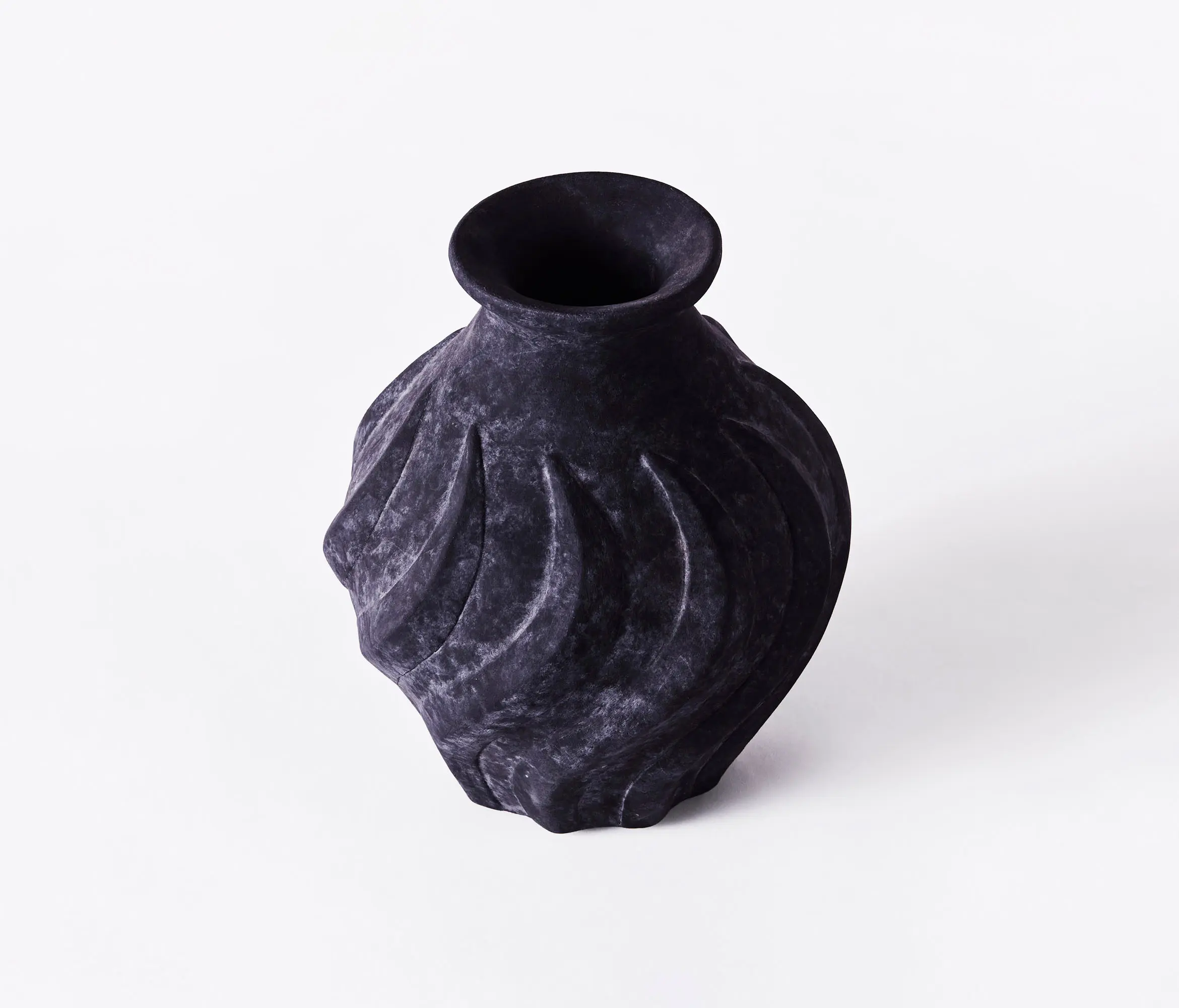 Dusty deco - Swirl Vase Small Black