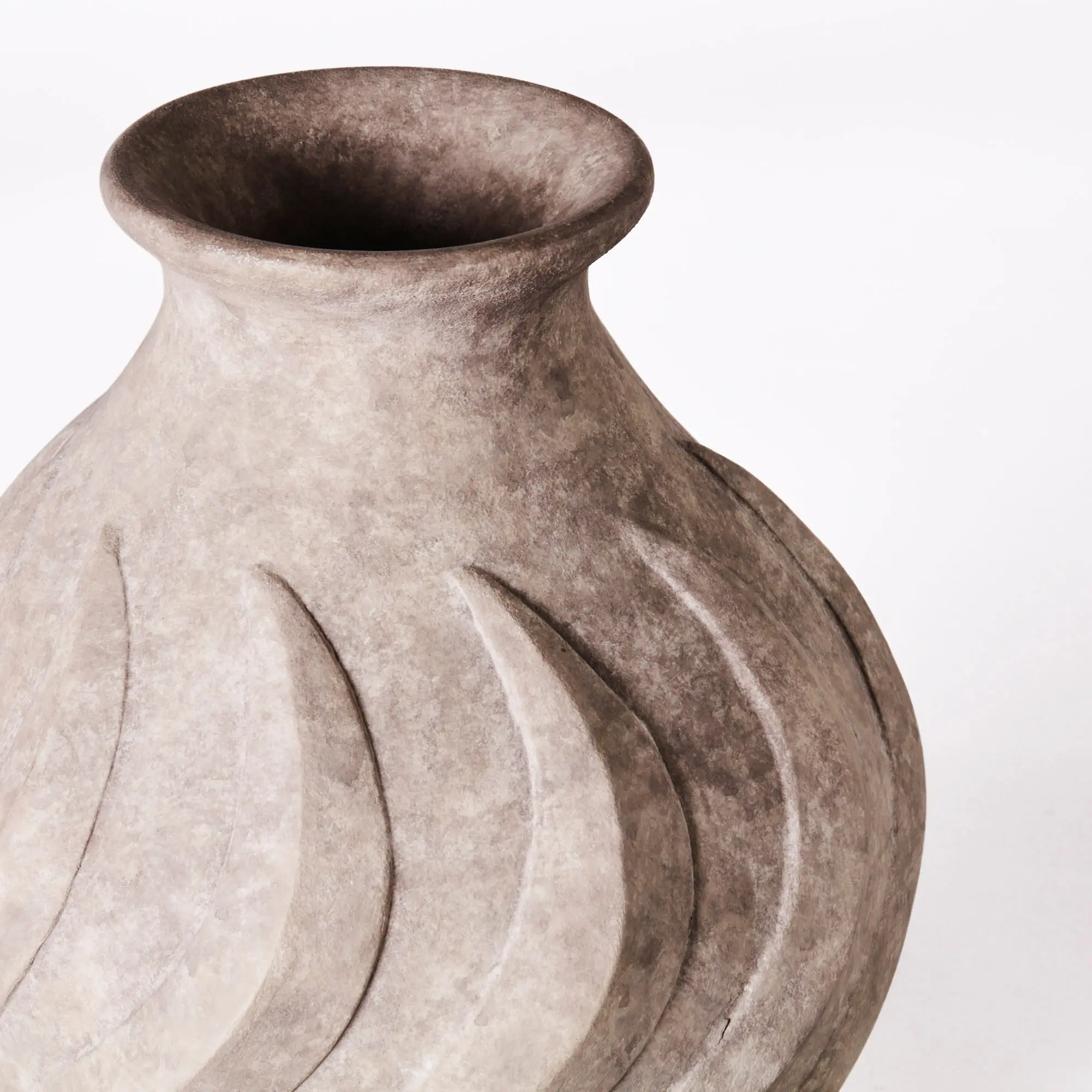 Dusty deco - Swirl Vase Small Grey