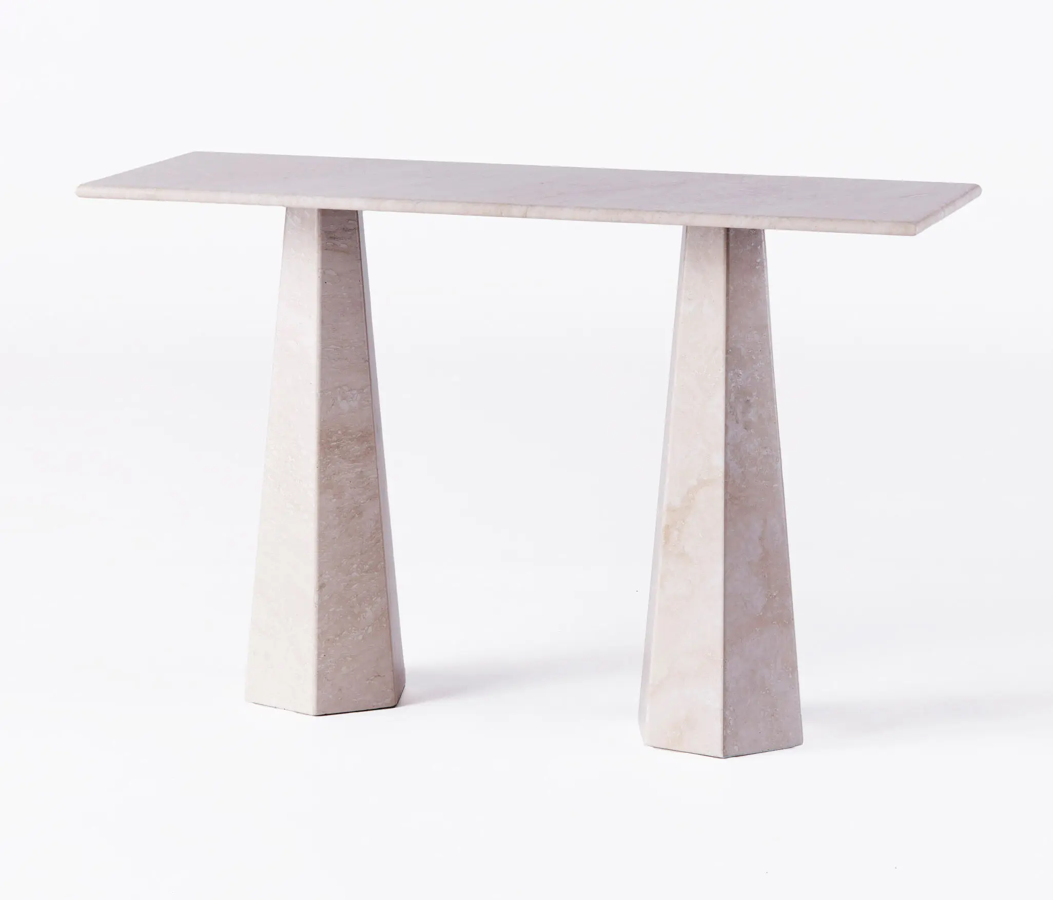 Dusty deco - Hexagon Console Travertino Bianco