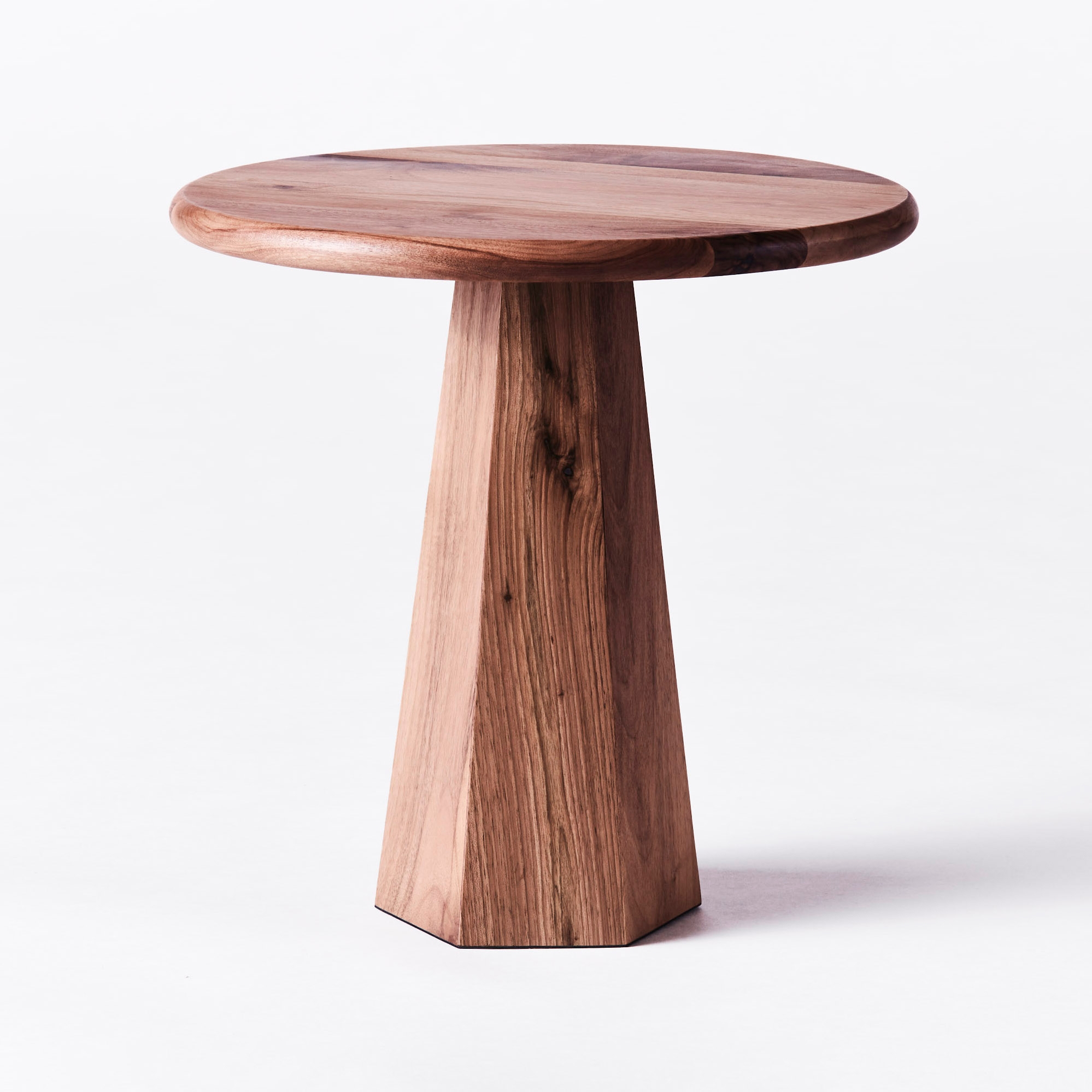 Hexagon Side Table Walnut