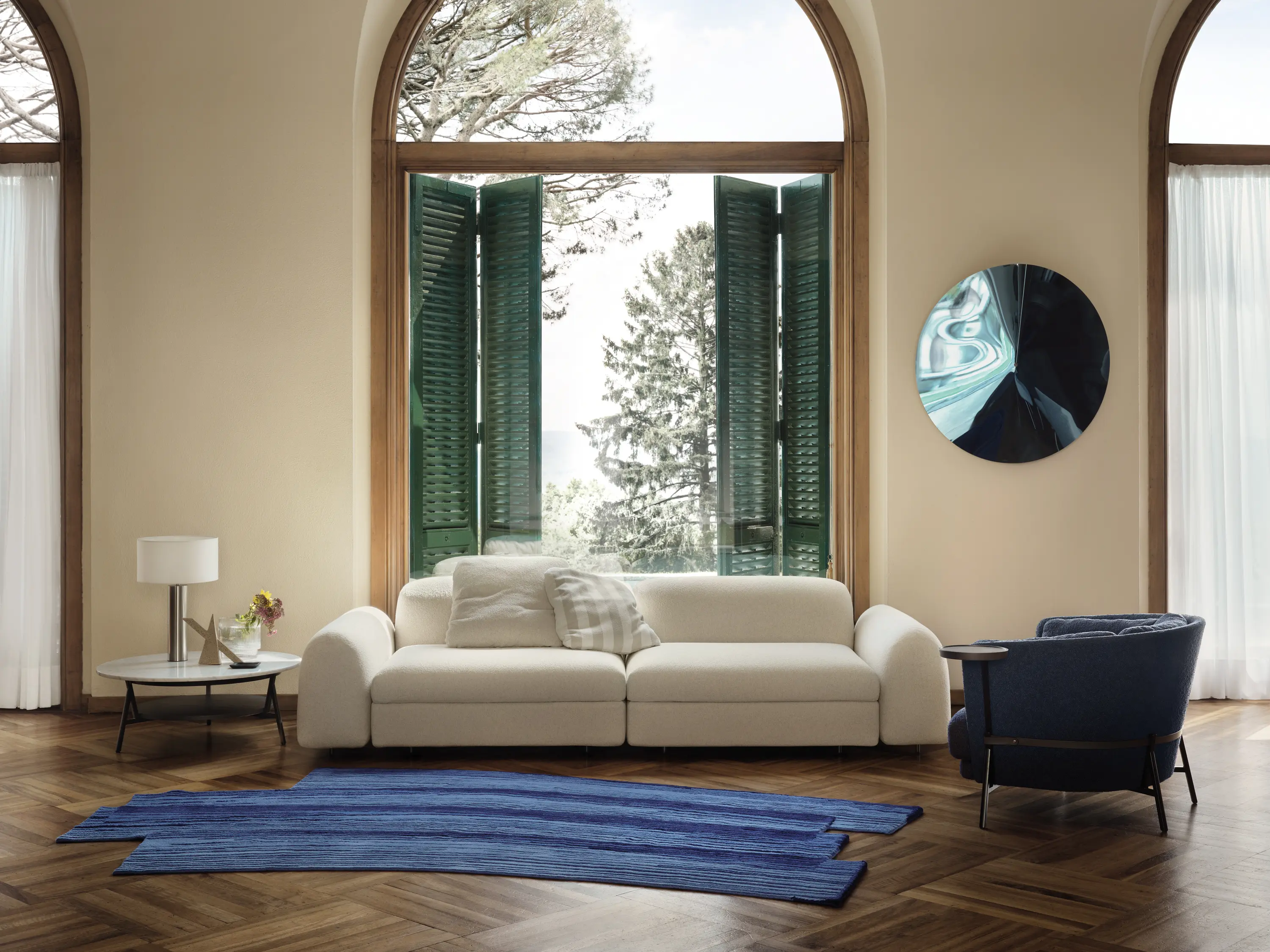ARFLEX - Cradle Small Table - Version with Guatemala Marble Top