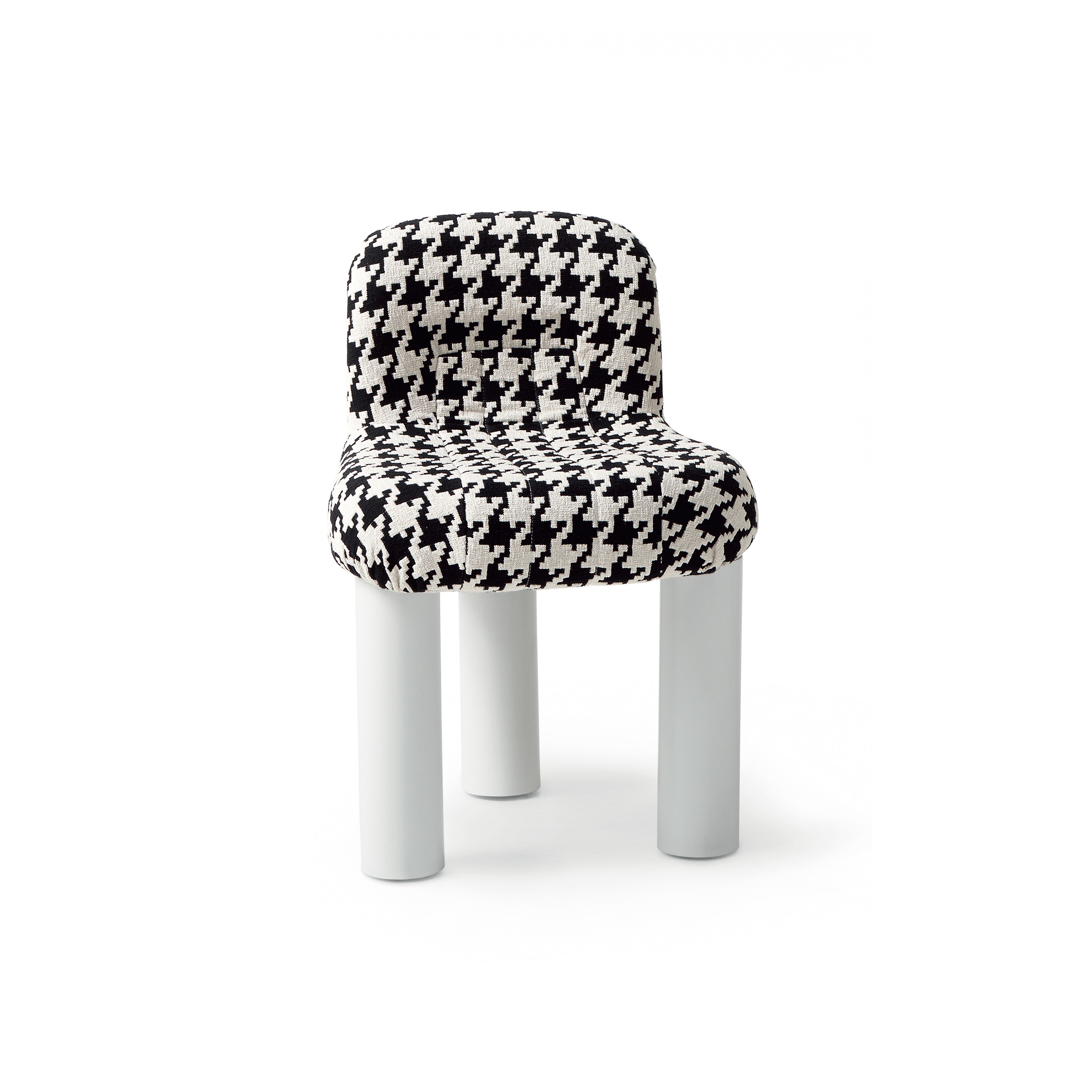 Botolo Armchair - High Version with white lacquered base