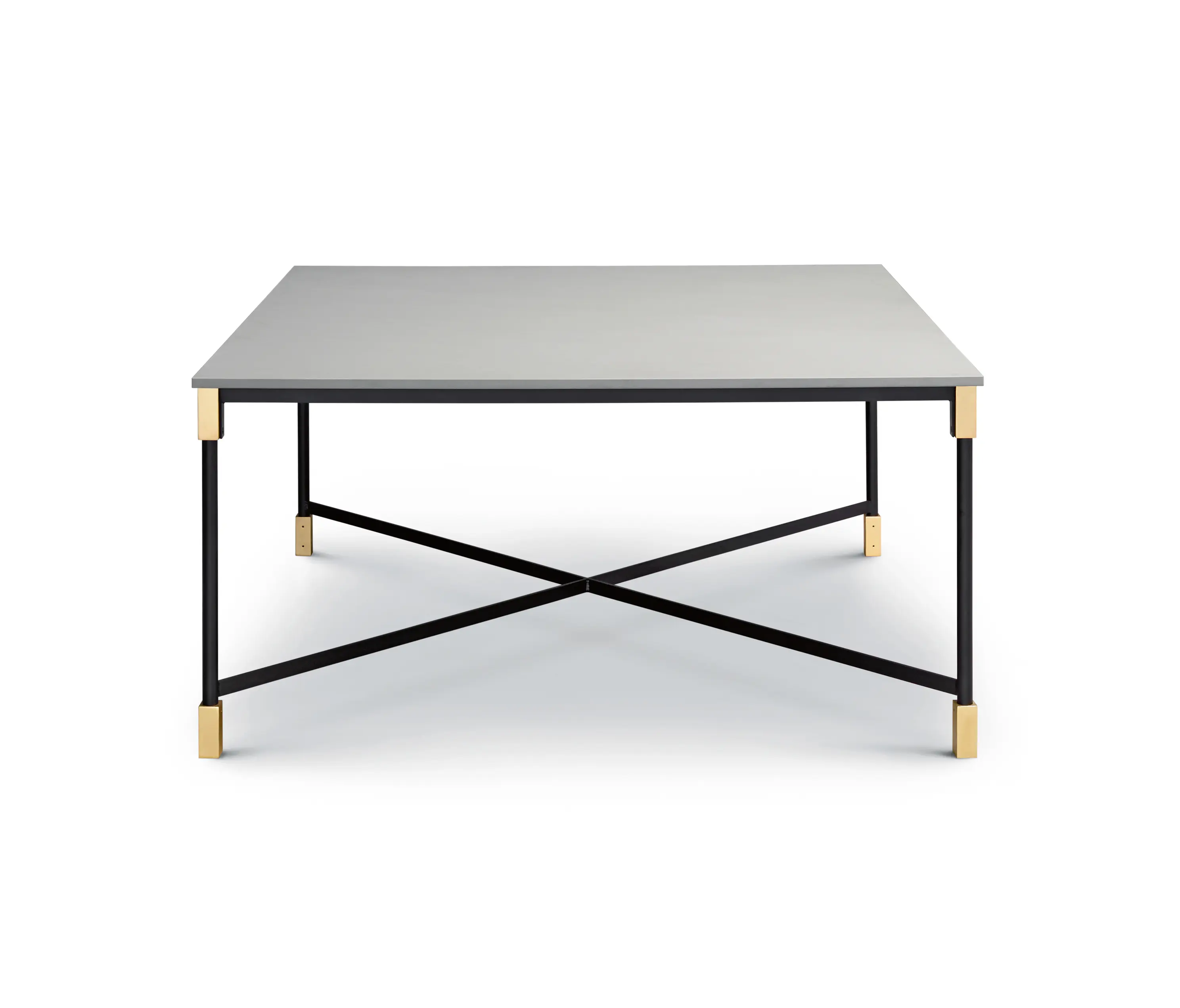 ARFLEX - Match Table 150x150 - Square Version with Quarzite Silver Top